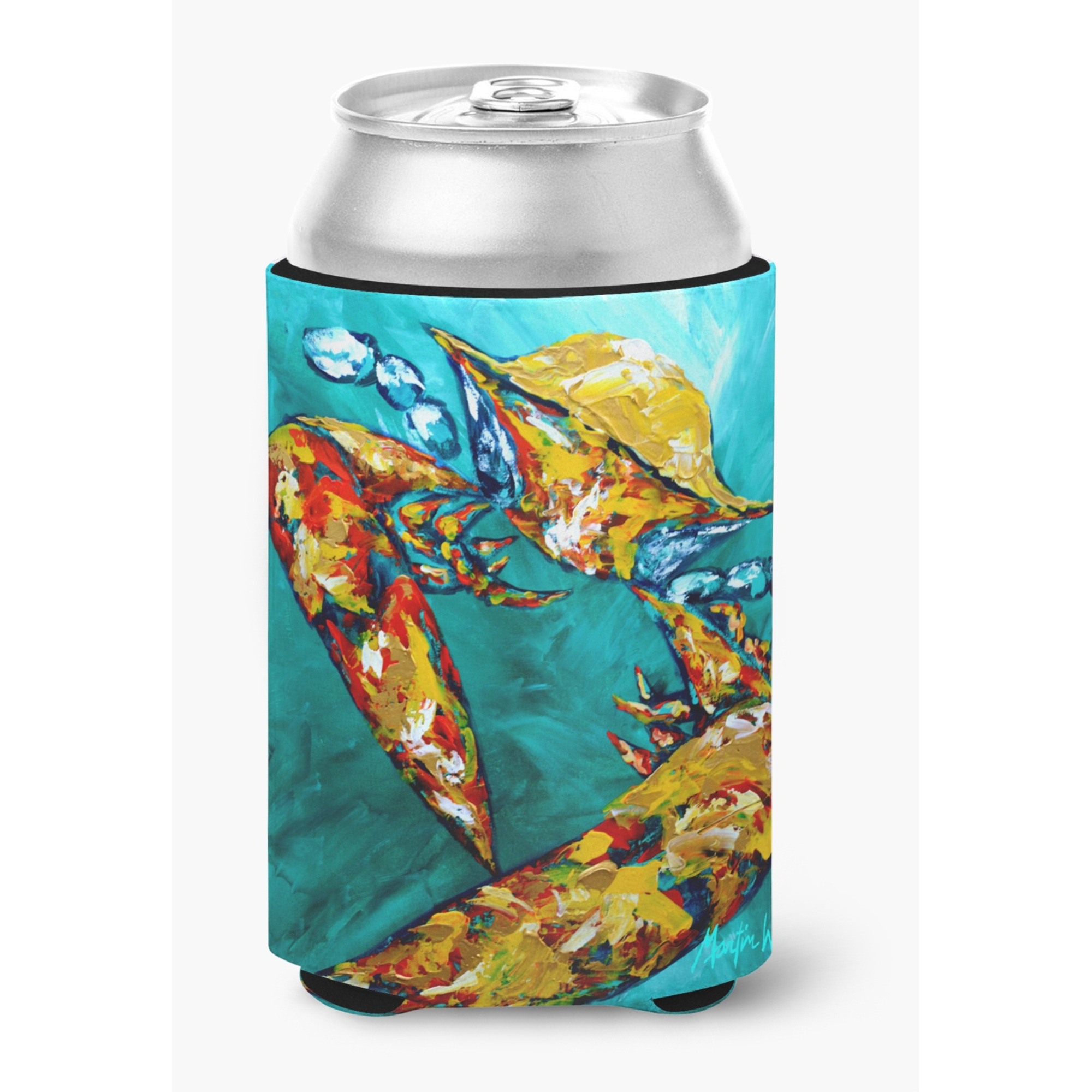 Crab Beam of Light Can or Bottle Beverage Insulator Hugger
