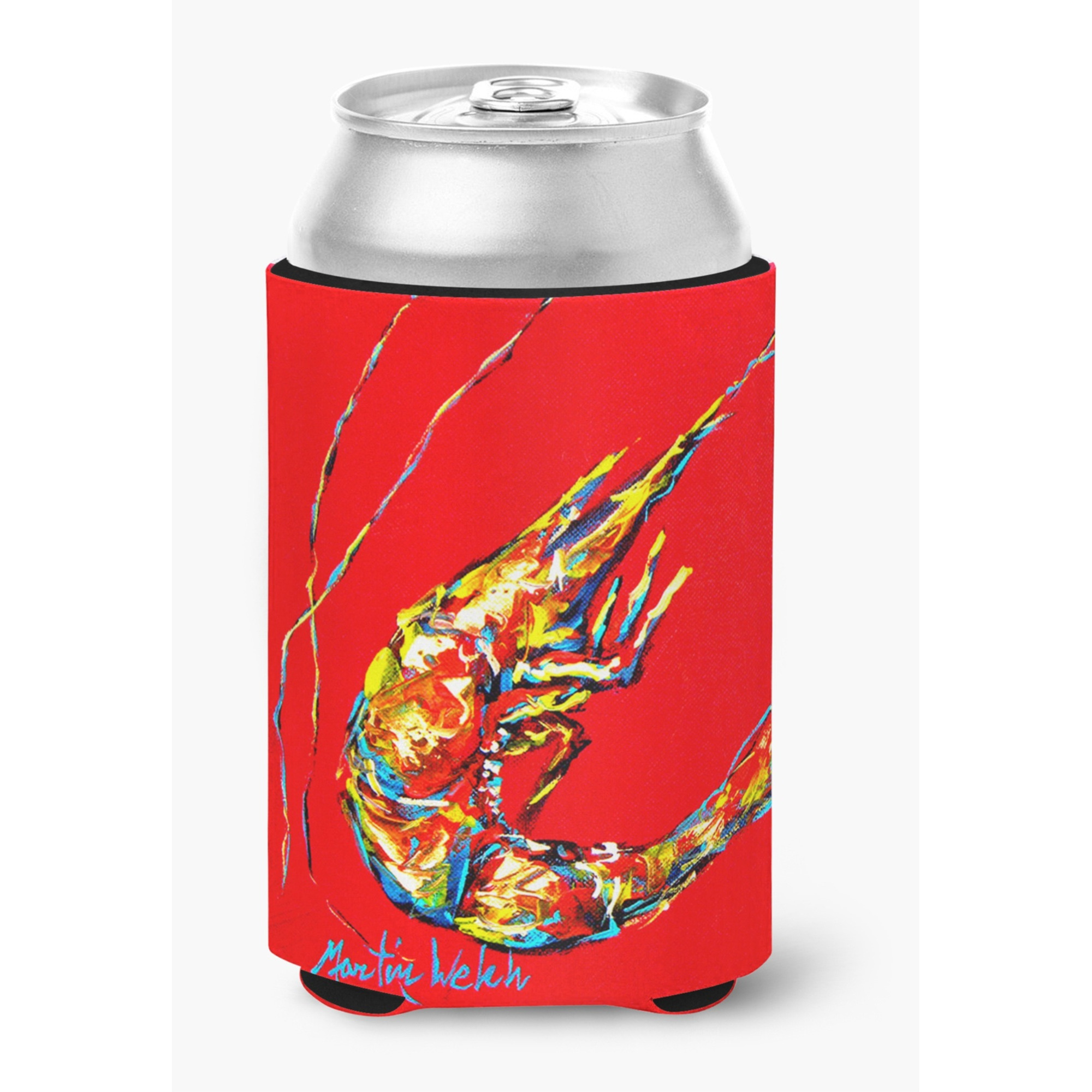 Shrimp Backwards Then Forwards Can or Bottle Beverage Insulator Hugger