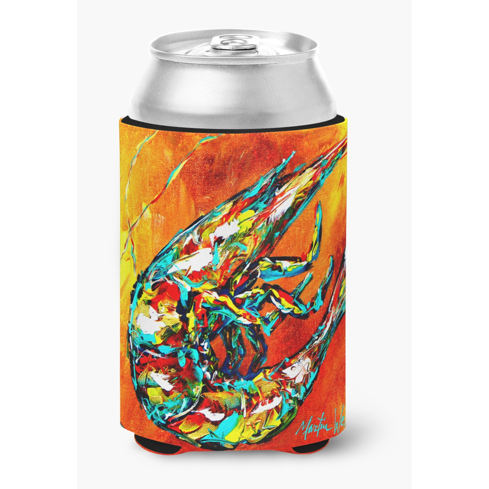 Shrimp Warming Up Can or Bottle Beverage Insulator Hugger