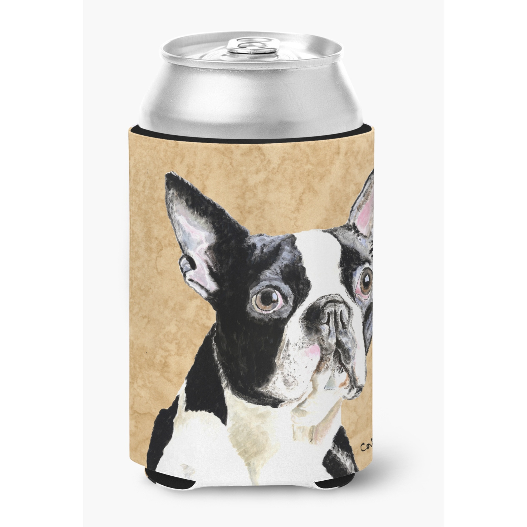 Boston Terrier Can or Bottle Beverage Insulator Hugger
