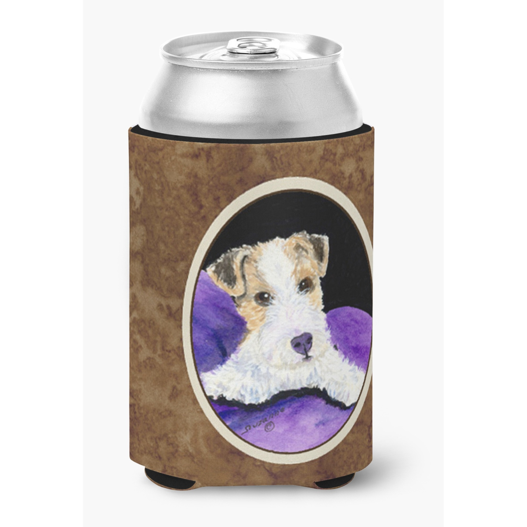 Fox Terrier Can or Bottle Beverage Insulator Hugger
