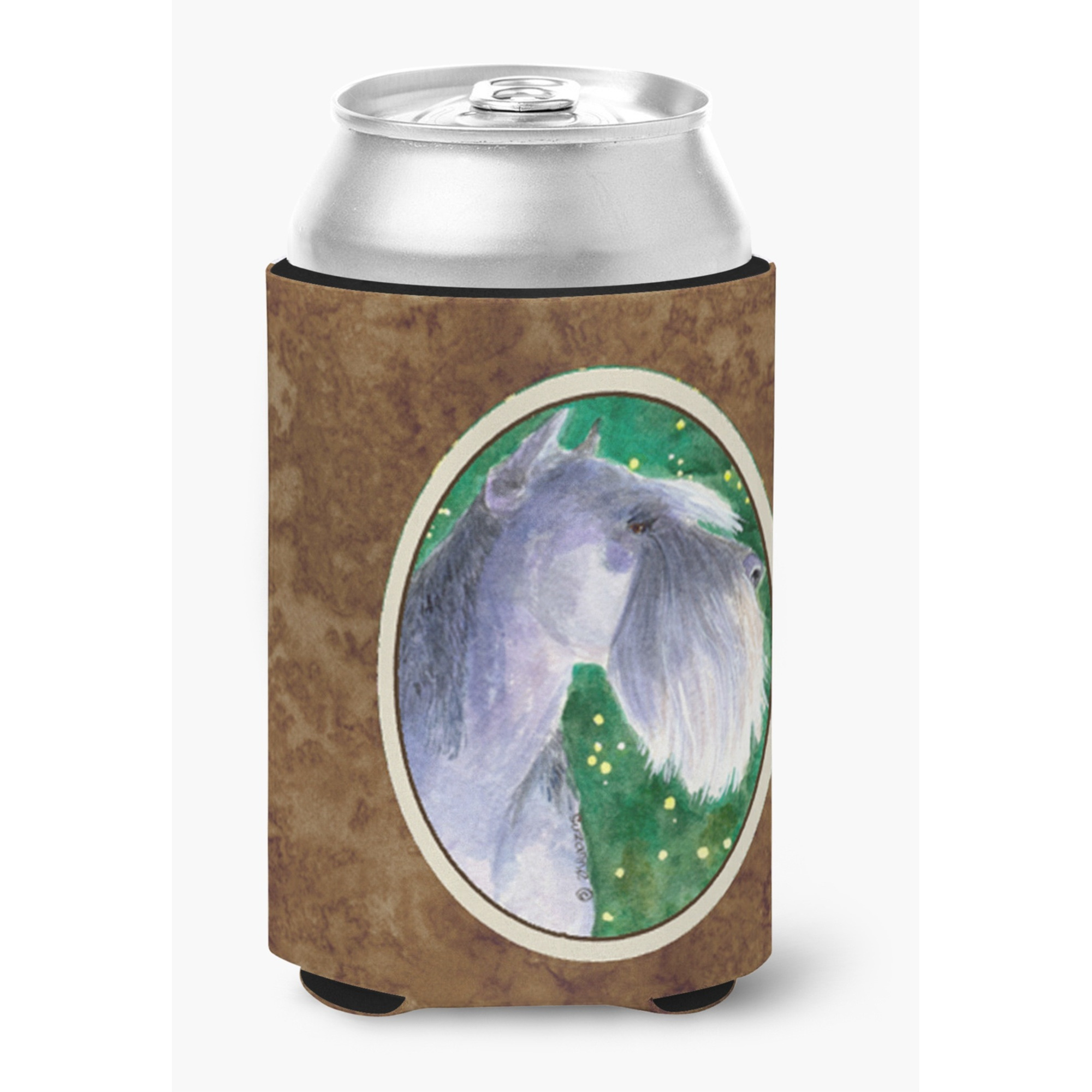 Schnauzer Can or Bottle Beverage Insulator Hugger
