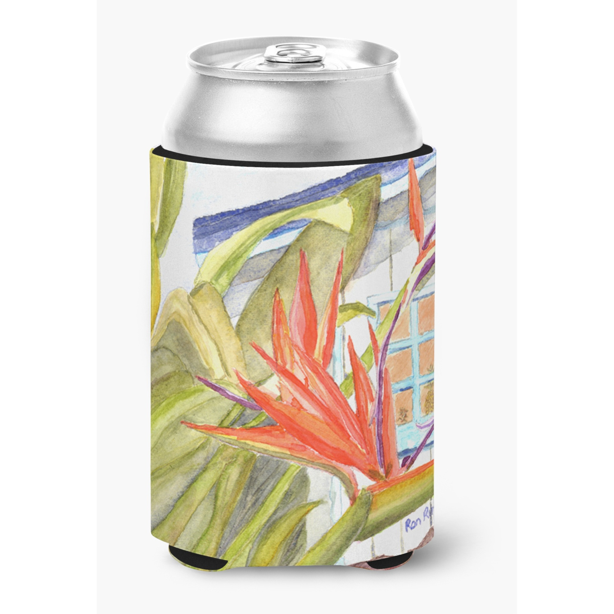 Flower - Bird of Paradise Can or Bottle Beverage Insulator Hugger