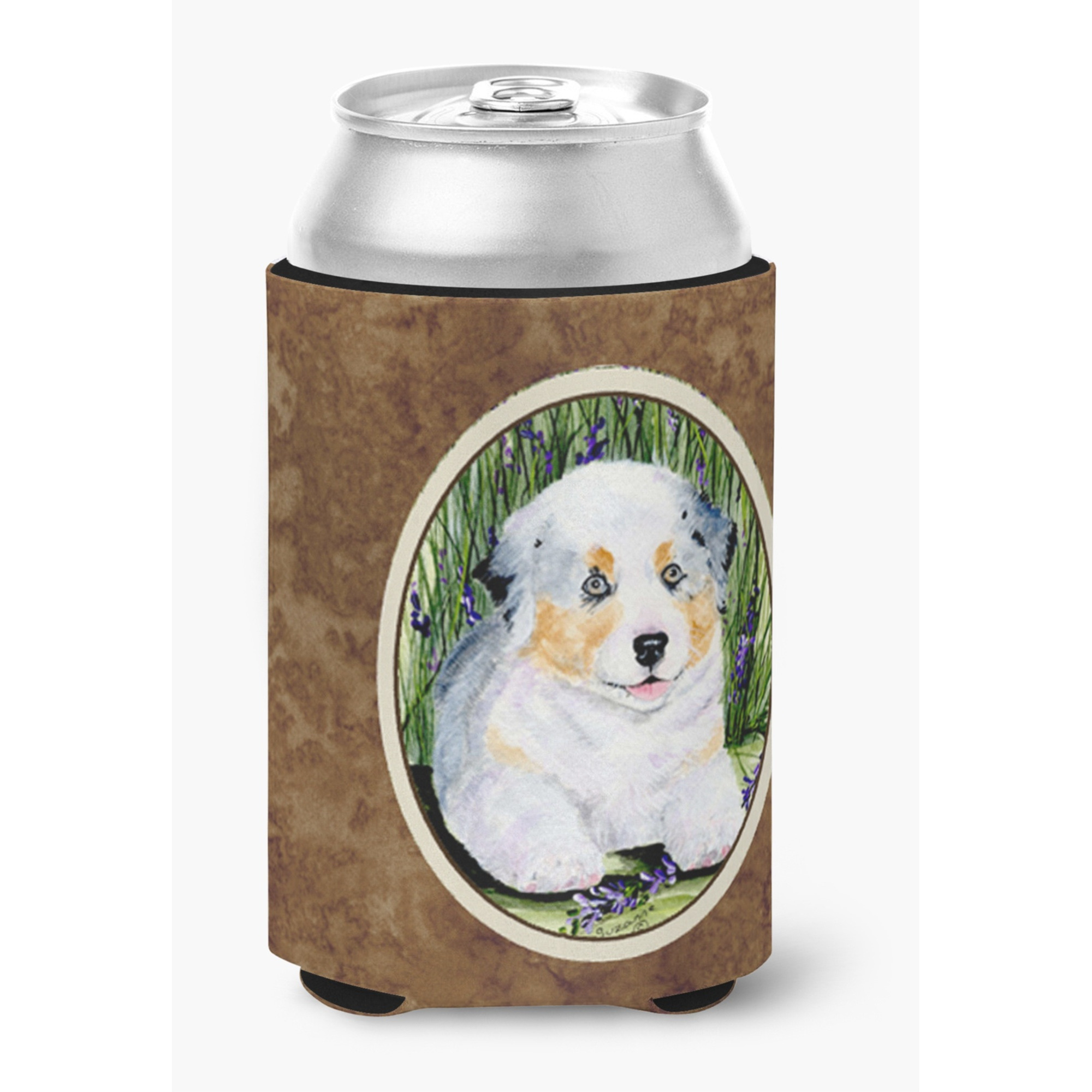 Australian Shepherd Can or Bottle Beverage Insulator Hugger