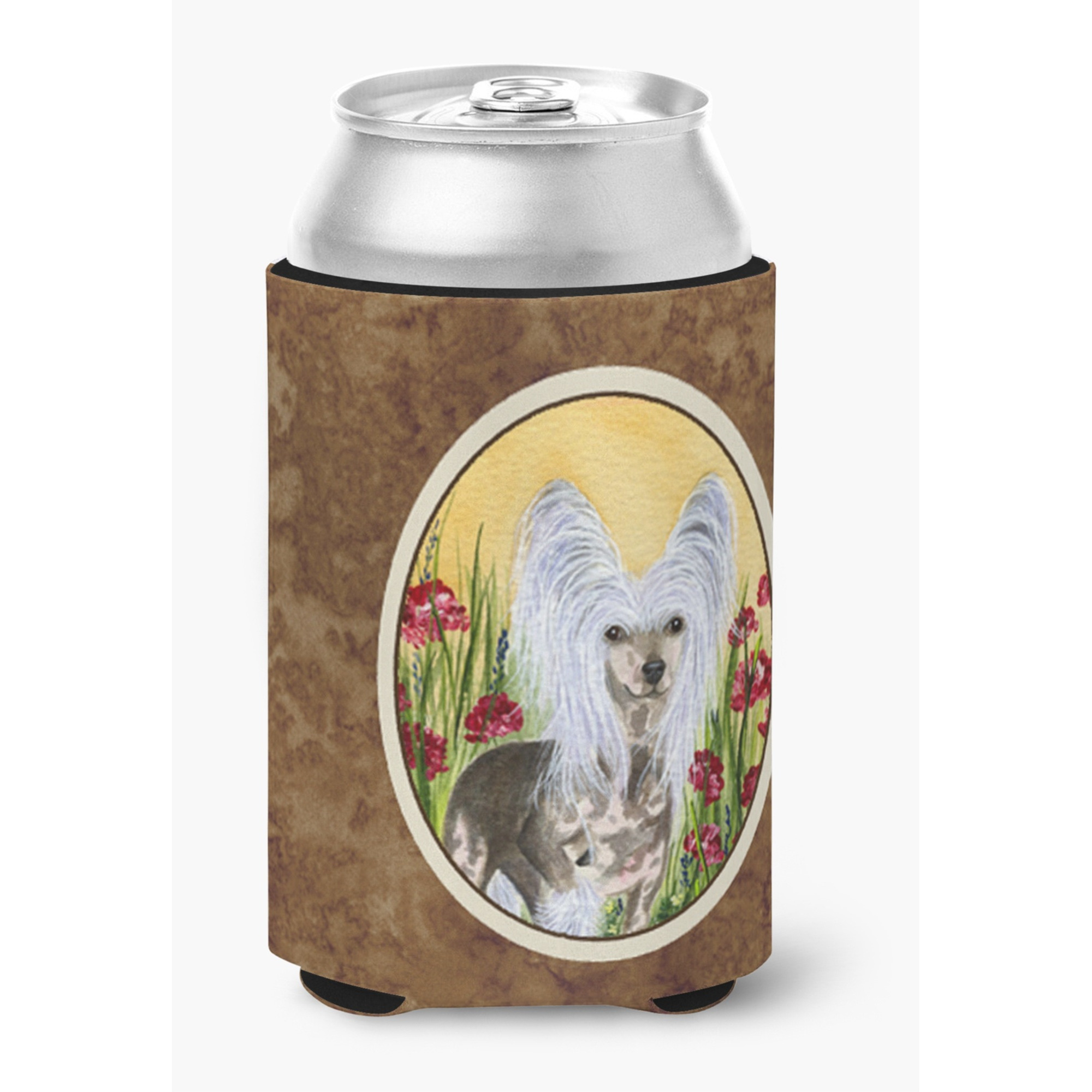 Chinese Crested Can or Bottle Beverage Insulator Hugger