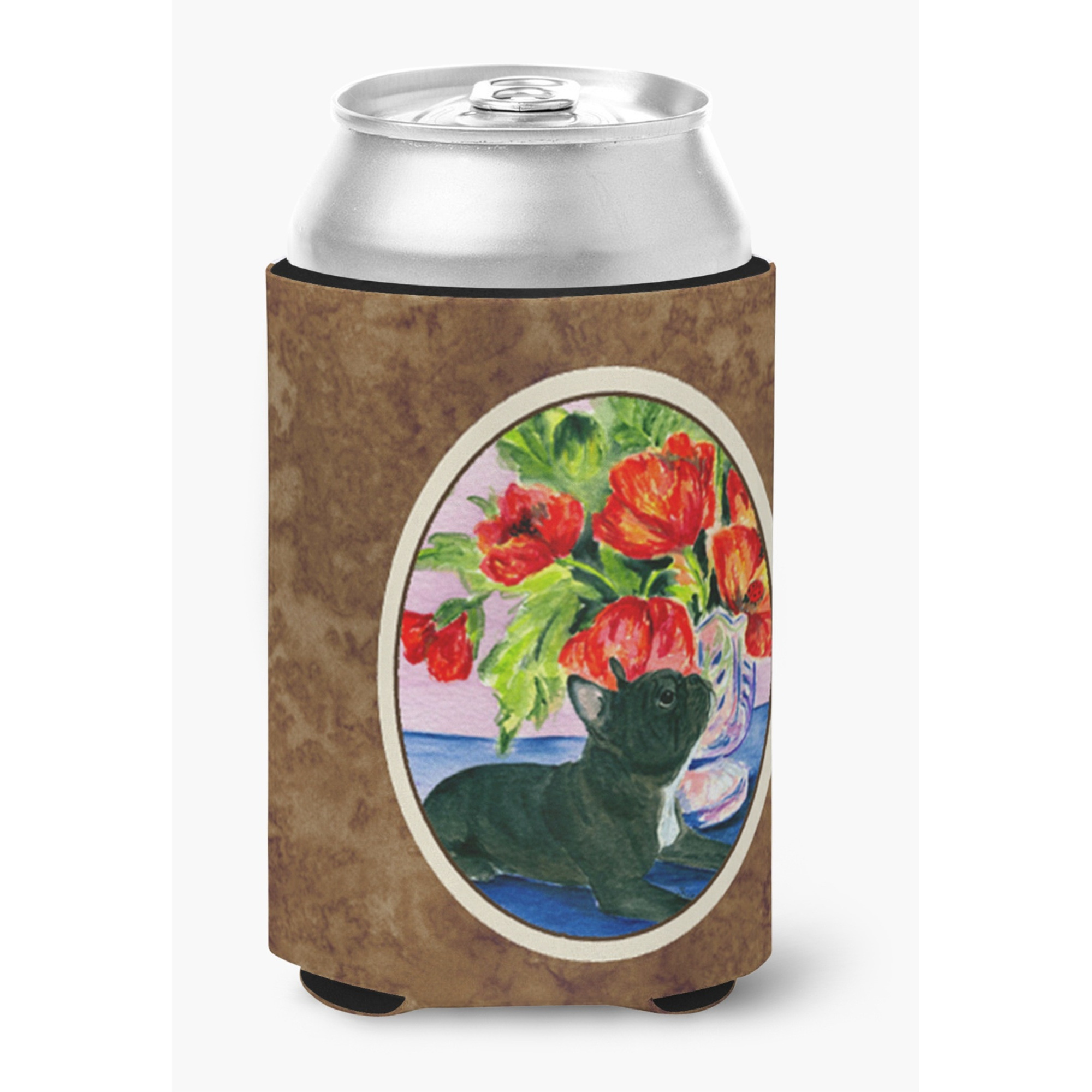 French Bulldog Can or Bottle Beverage Insulator Hugger