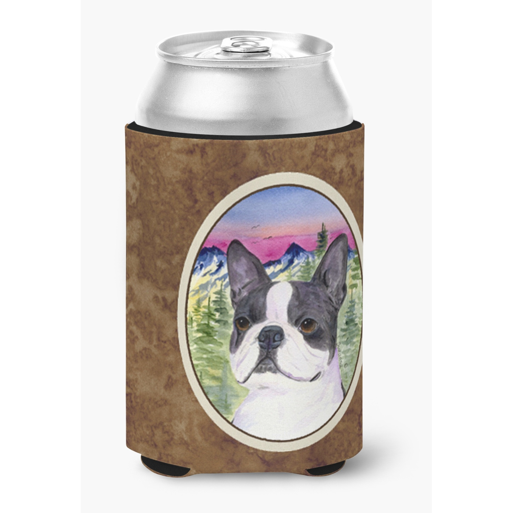 Boston Terrier Can or Bottle Beverage Insulator Hugger