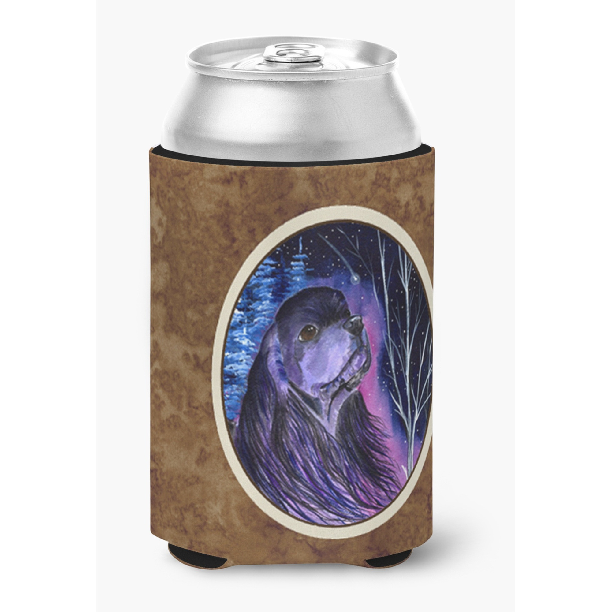 Starry Night Cocker Spaniel Can or Bottle Beverage Insulator Hugger