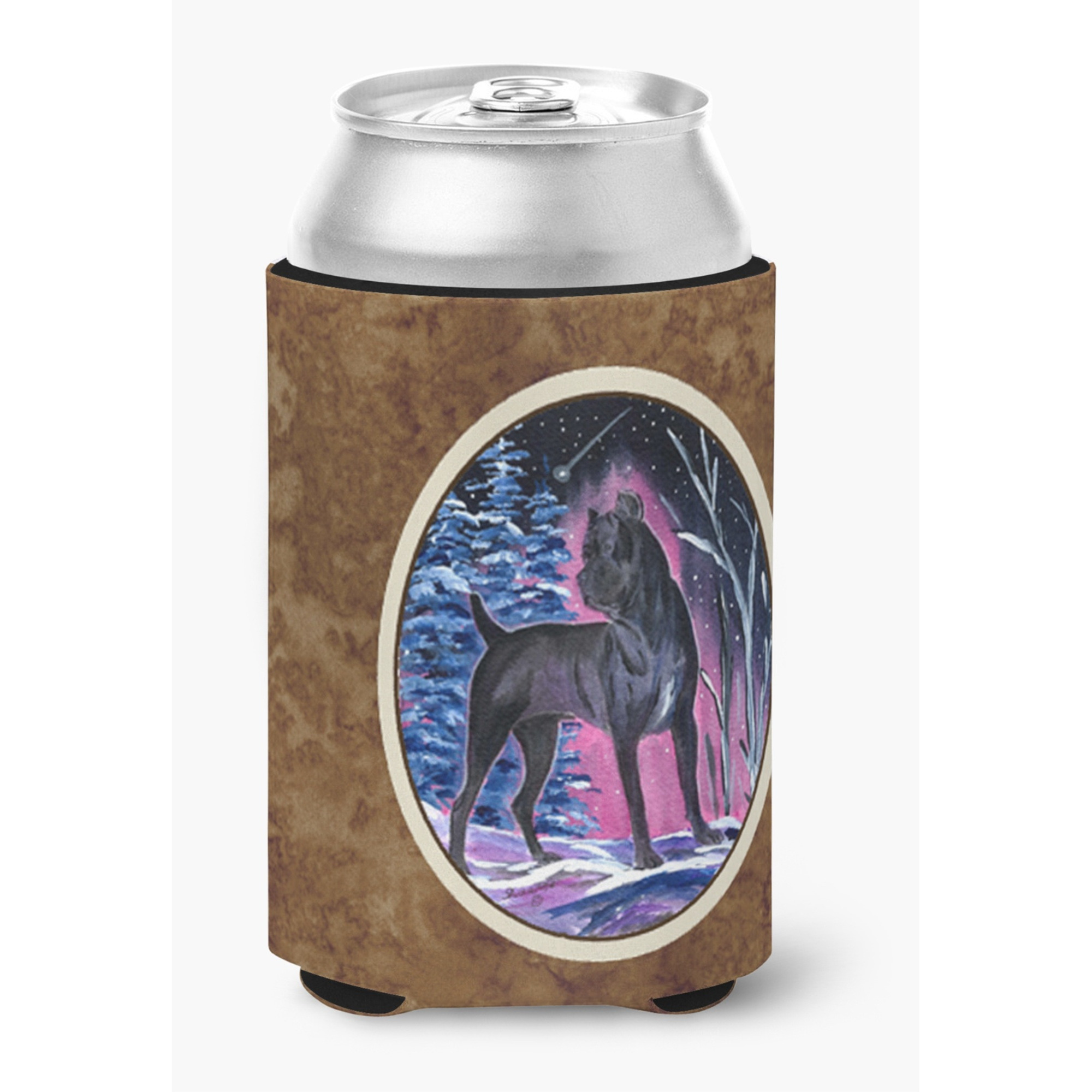 Starry Night Cane Corso Can or Bottle Beverage Insulator Hugger
