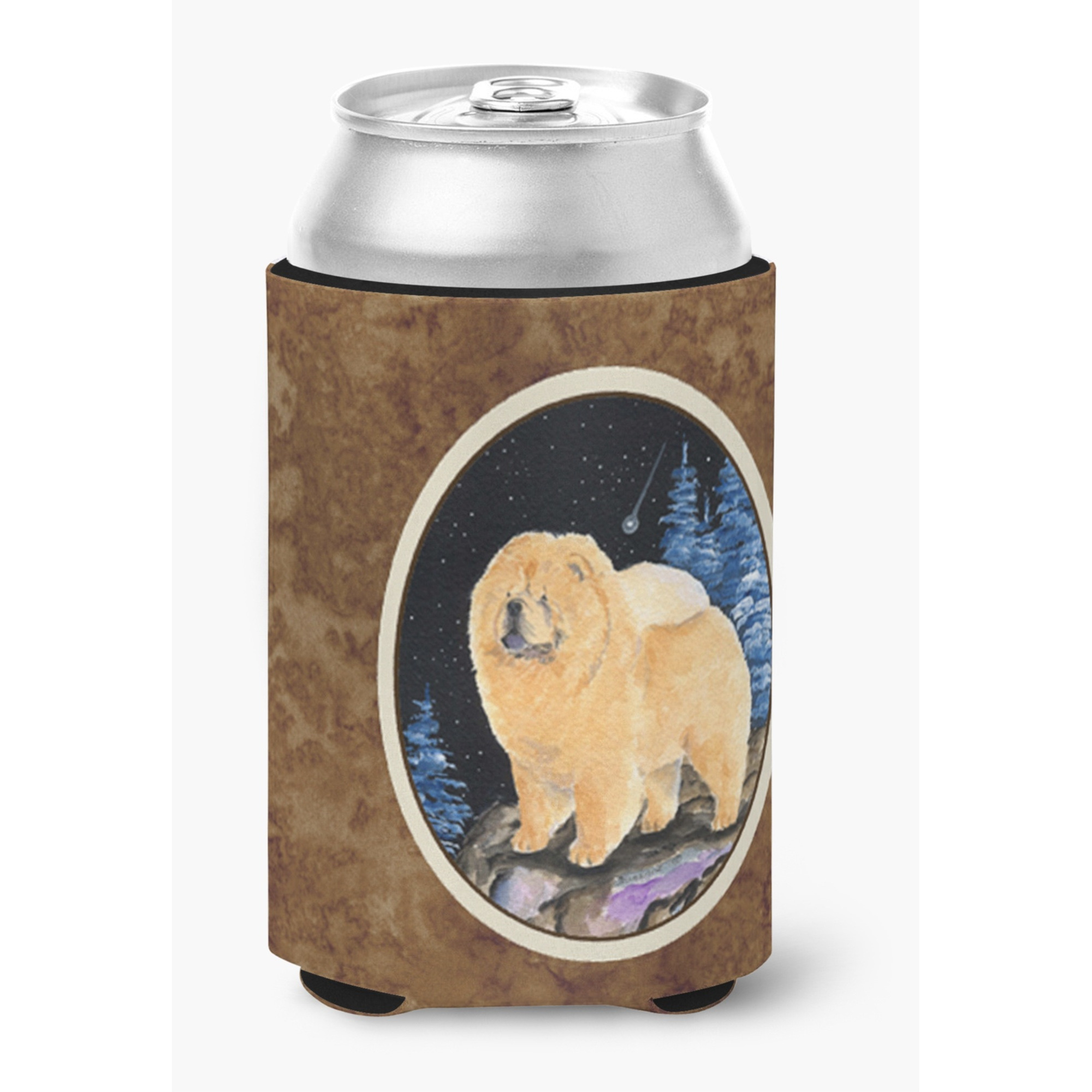 Starry Night Chow Chow Can or Bottle Beverage Insulator Hugger