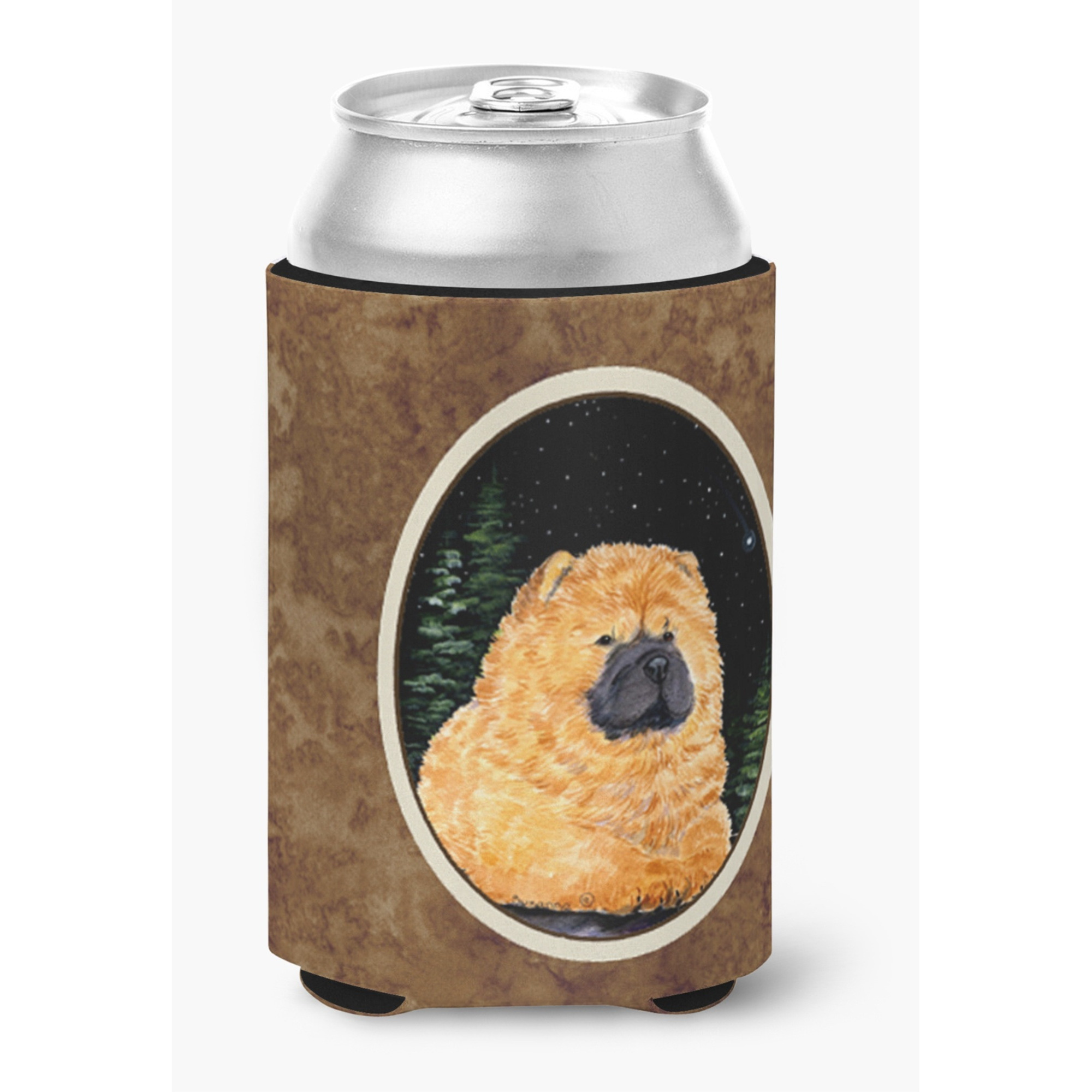 Starry Night Chow Chow Can or Bottle Beverage Insulator Hugger