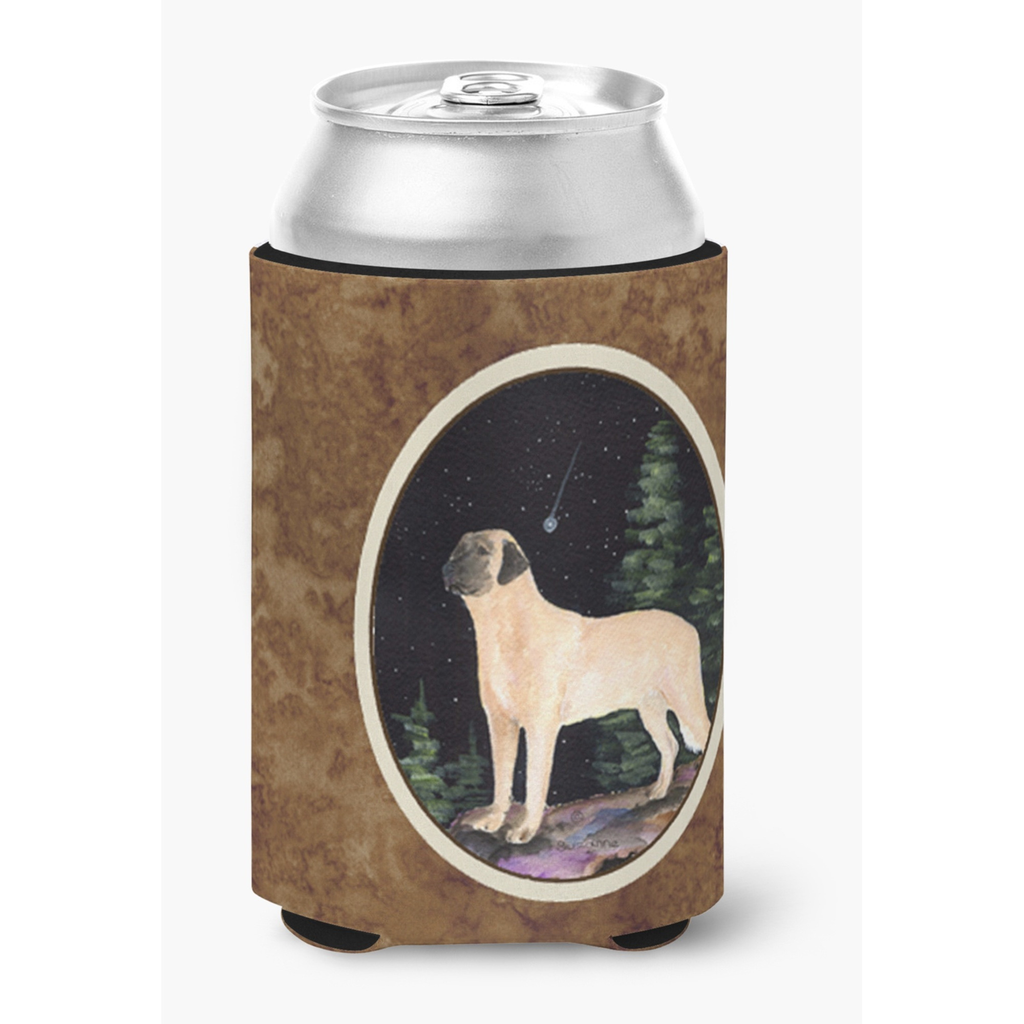 Starry Night Anatolian Shepherd Can or Bottle Beverage Insulator Hugger