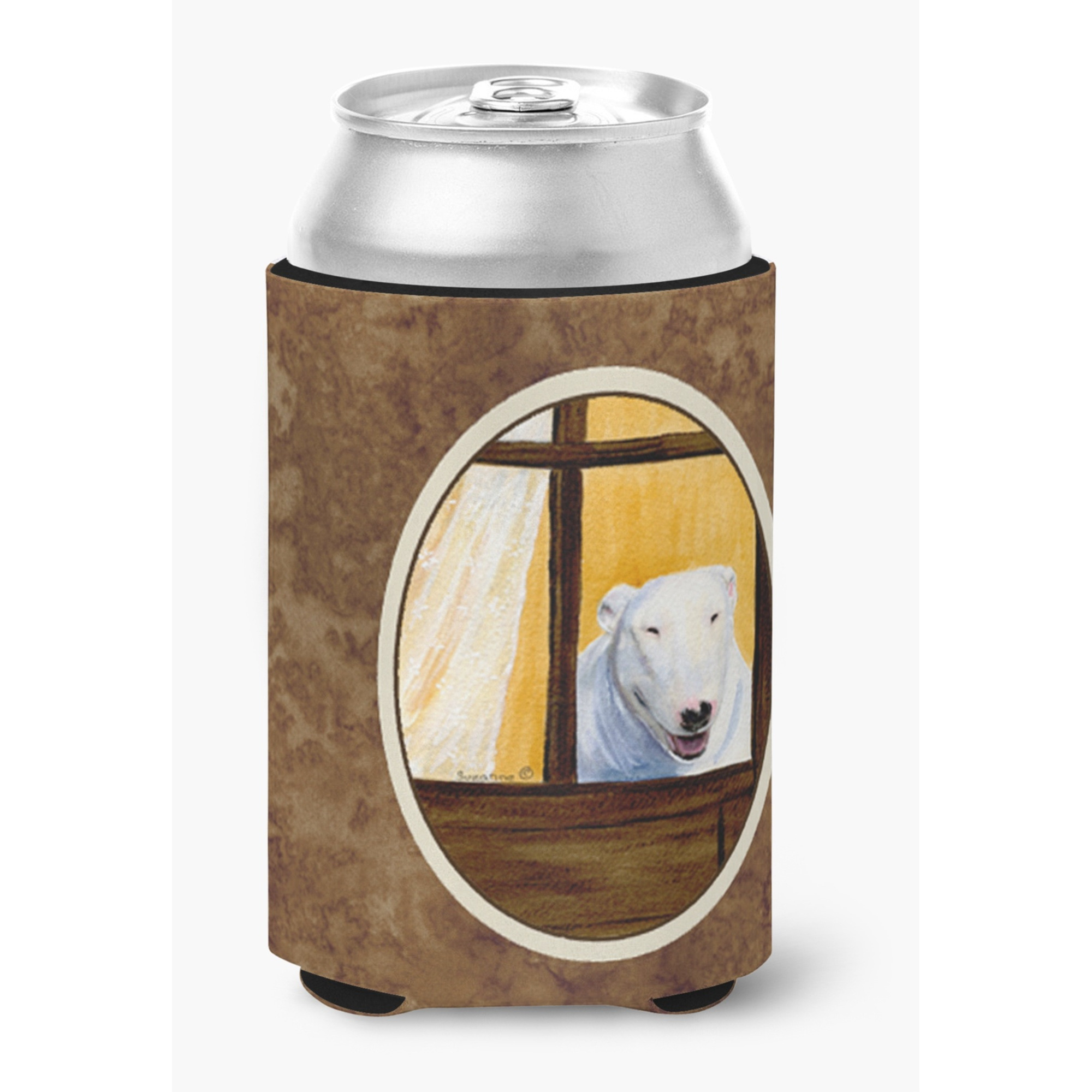 Bull Terrier Can or Bottle Beverage Insulator Hugger