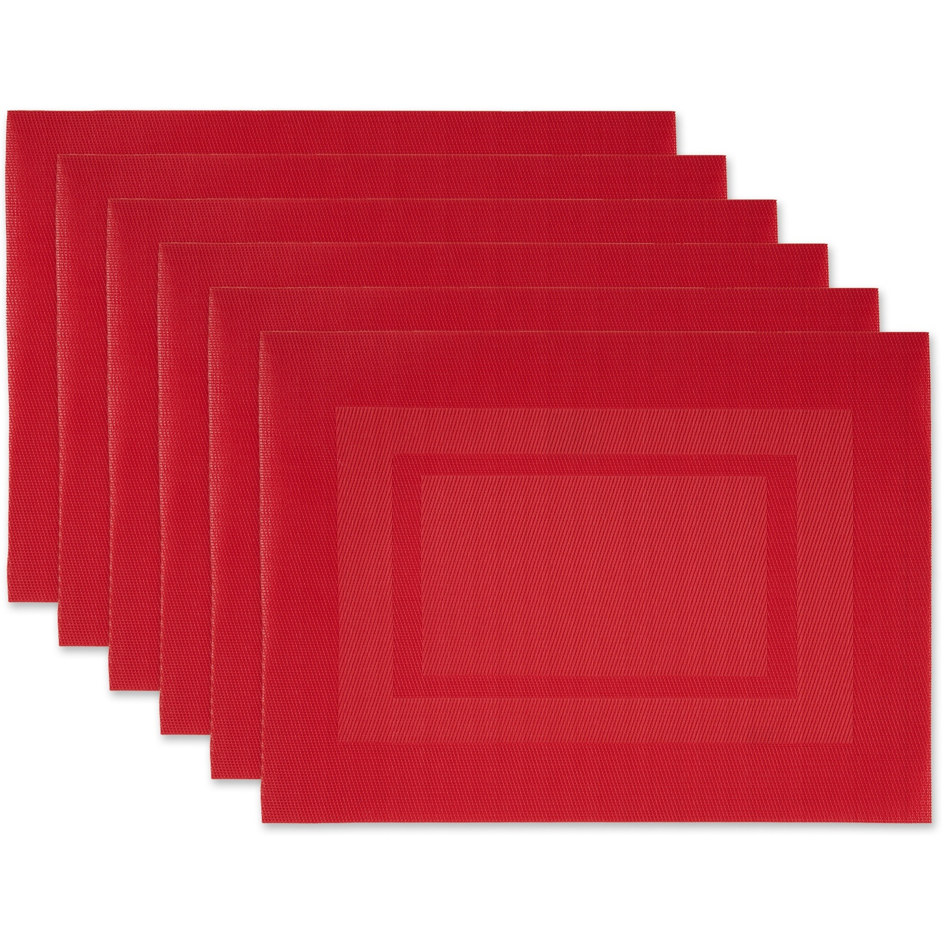 PLACEMAT PVC DOUBLEFRAME TANGO RED Set of 6