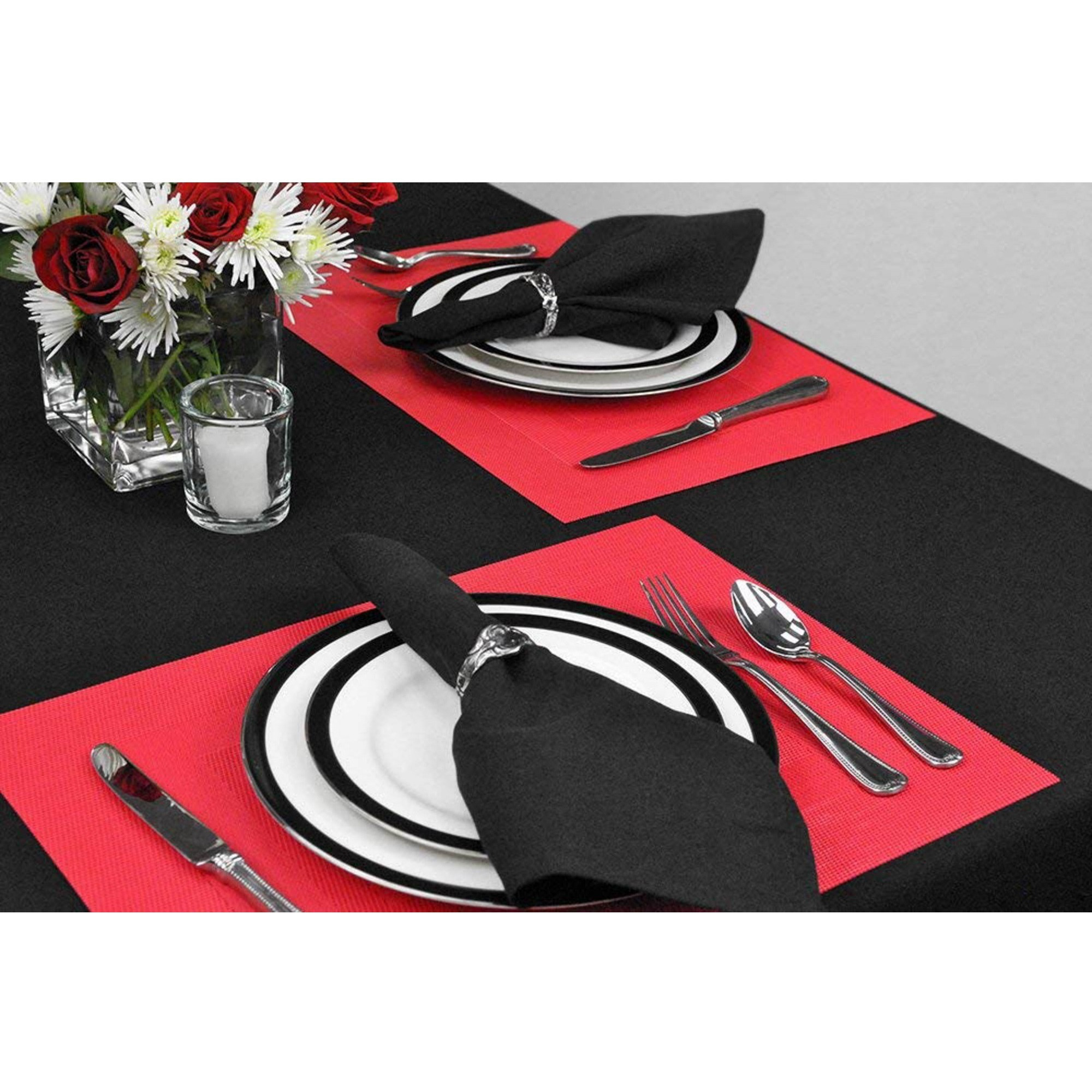 PLACEMAT PVC DOUBLEFRAME TANGO RED Set of 6