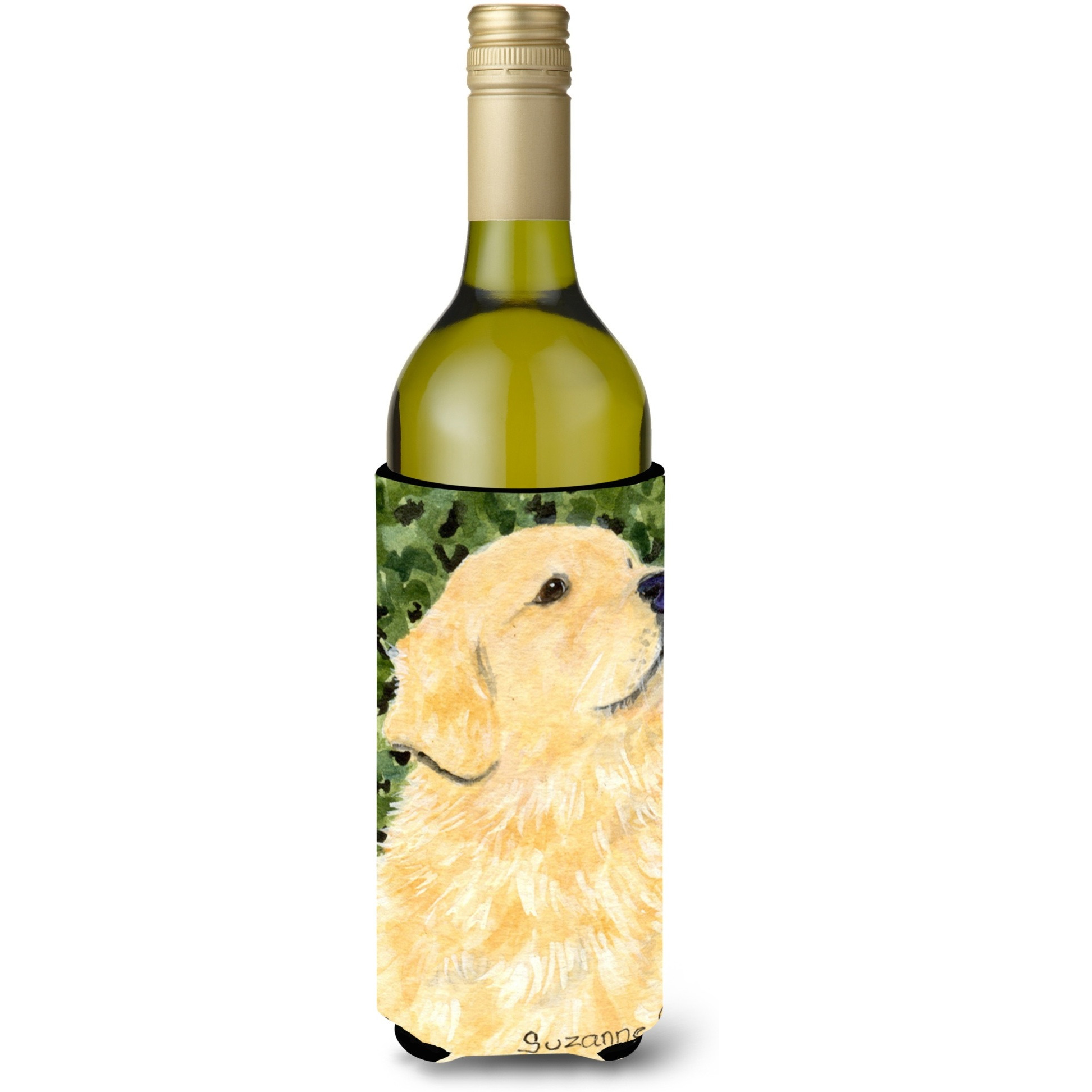 Golden Retriever Wine Bottle Beverage Insulator Beverage Insulator Hugger SS8810LITERK