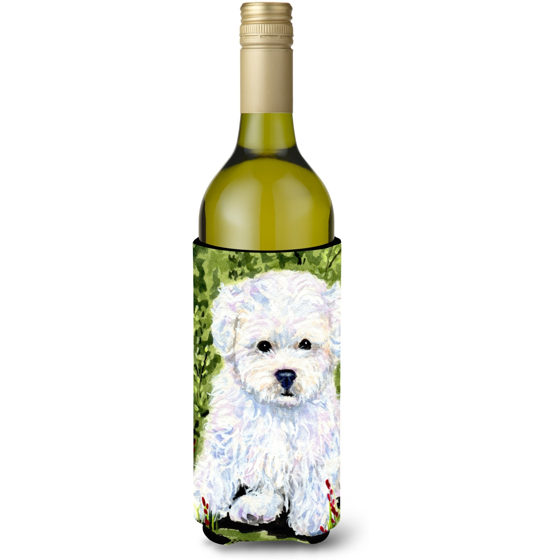 Bichon Frise Wine Bottle Beverage Insulator Beverage Insulator Hugger SS8913LITERK