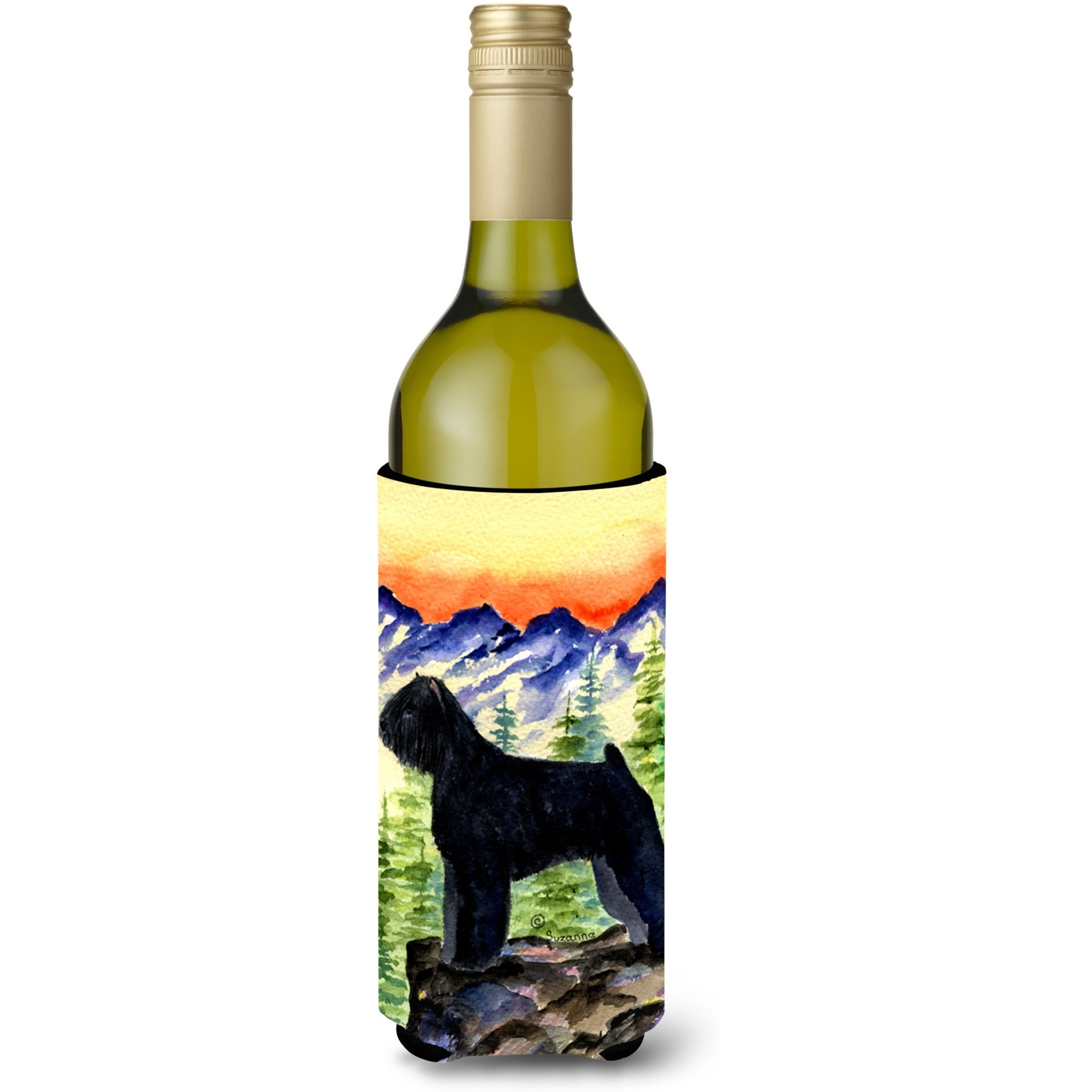 Bouvier des Flandres Wine Bottle Beverage Insulator Beverage Insulator Hugger SS8286LITERK