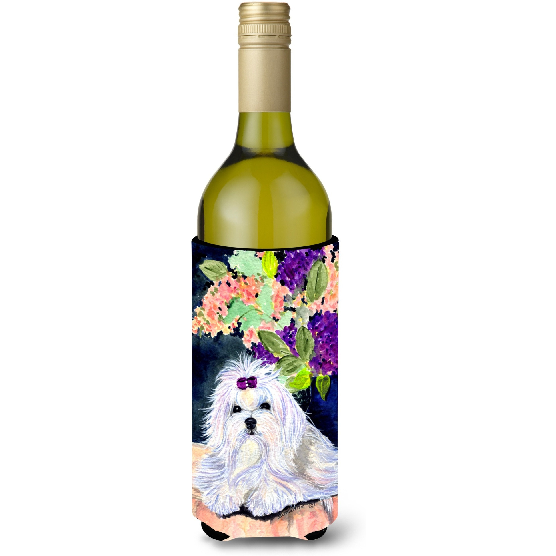 Maltese Wine Bottle Beverage Insulator Beverage Insulator Hugger SS8287LITERK