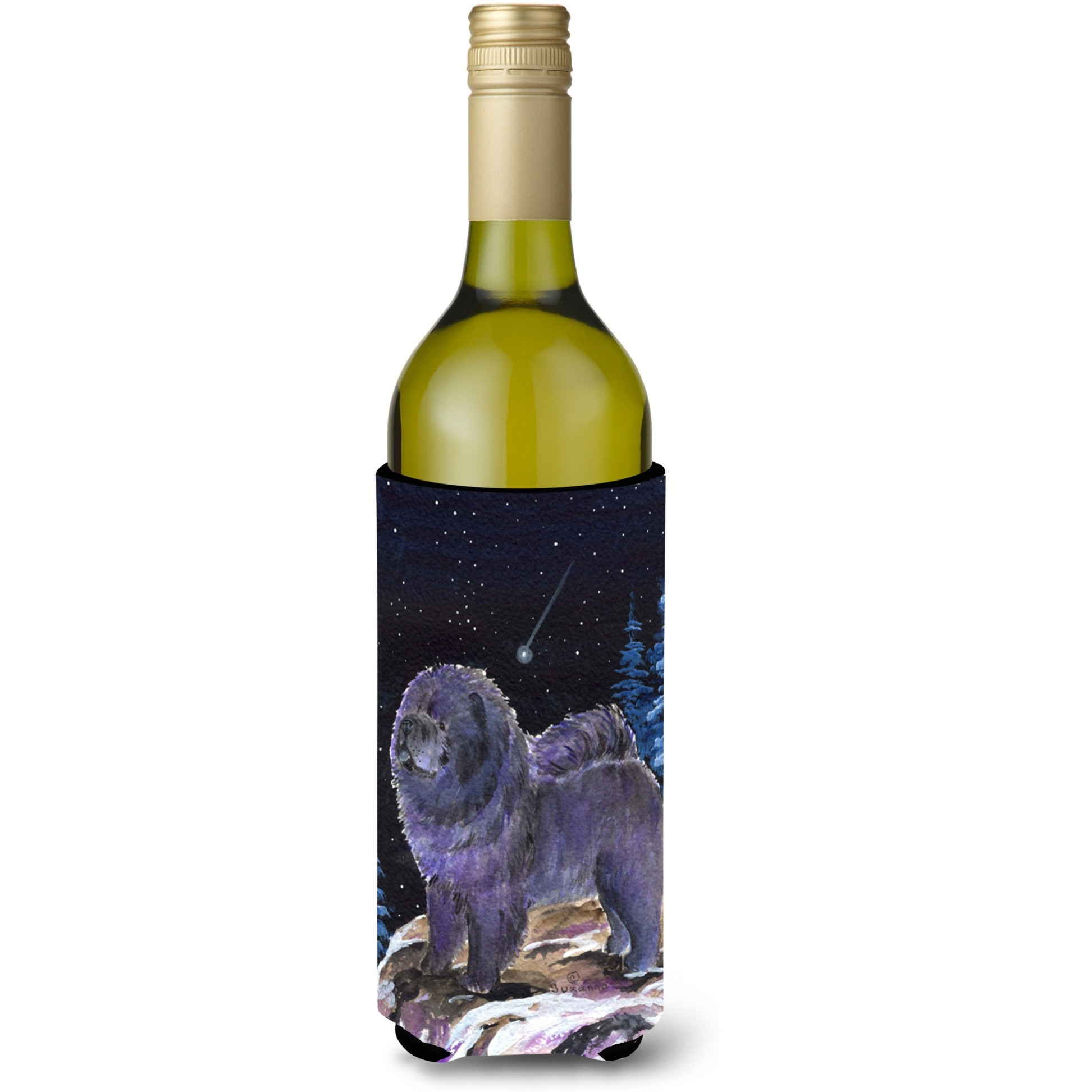 Starry Night Chow Chow Wine Bottle Beverage Insulator Beverage Insulator Hugger SS8456LITERK