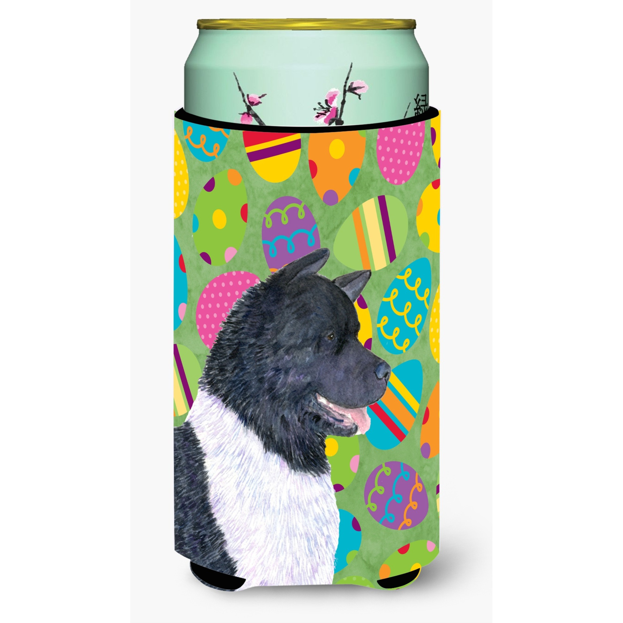 Akita Easter Eggtravaganza  Tall Boy Beverage Insulator Beverage Insulator Hugger