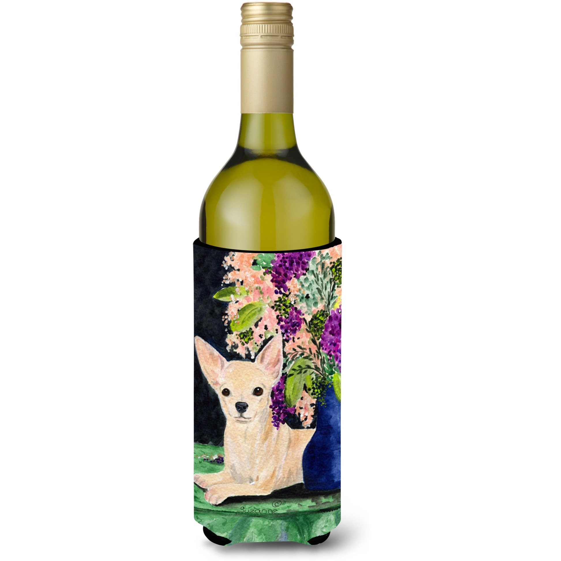 Chihuahua Wine Bottle Beverage Insulator Beverage Insulator Hugger SS8289LITERK