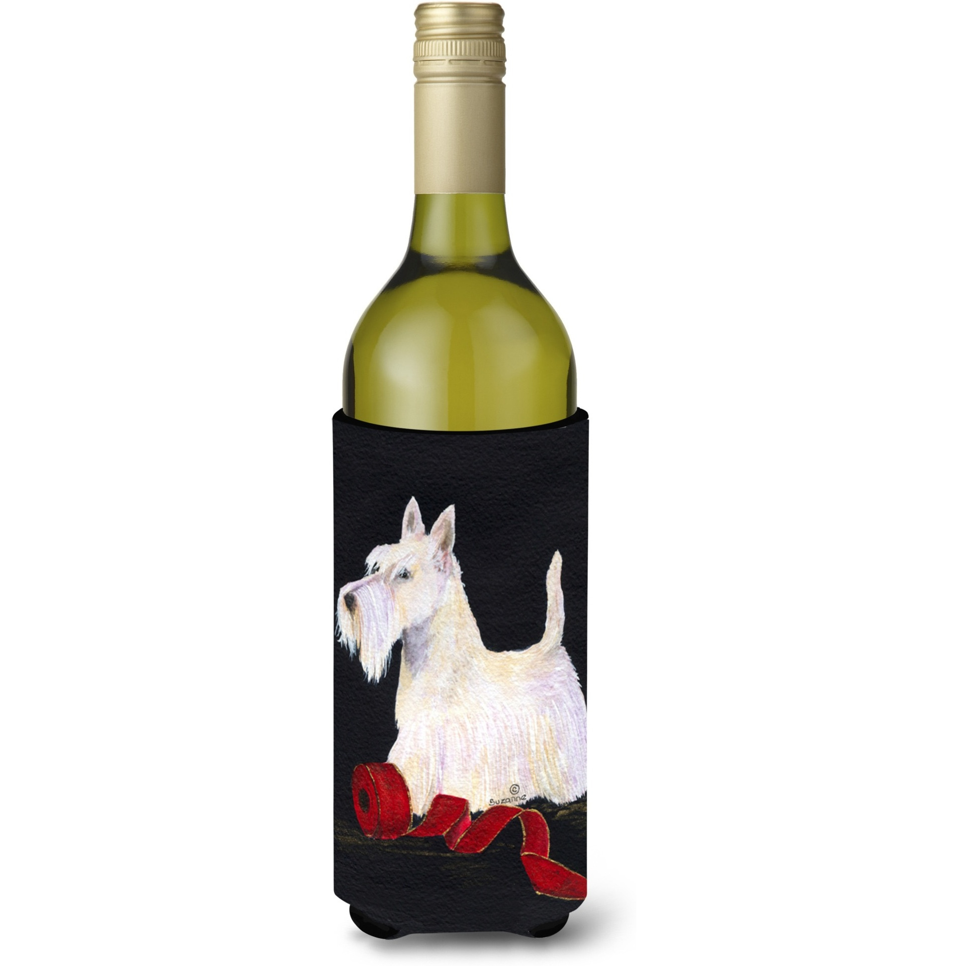 Scottish Terrier Wine Bottle Beverage Insulator Beverage Insulator Hugger SS8553LITERK