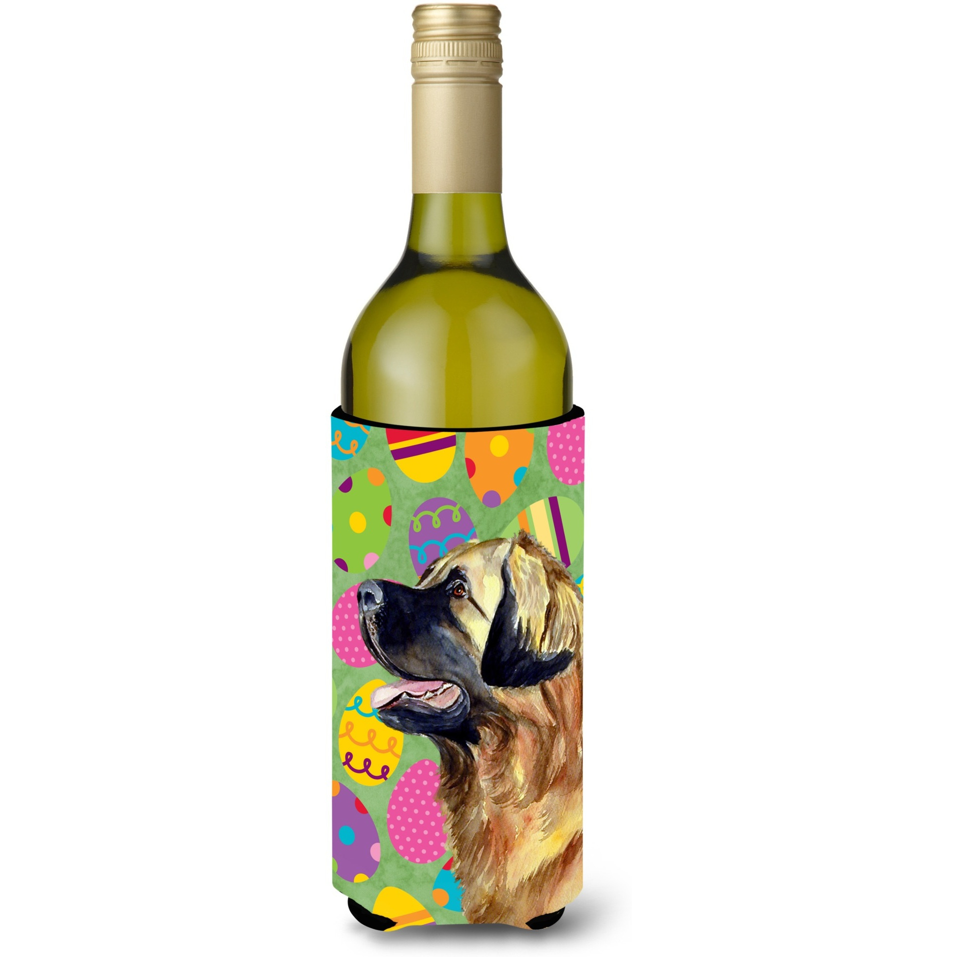 Leonberger Easter Eggtravaganza Wine Bottle Beverage Insulator Beverage Insulator Hugger