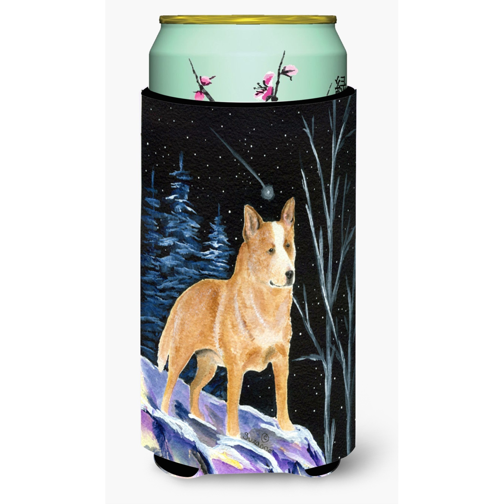 Starry Night Australian Cattle Dog  Tall Boy Beverage Insulator Beverage Insulator Hugger