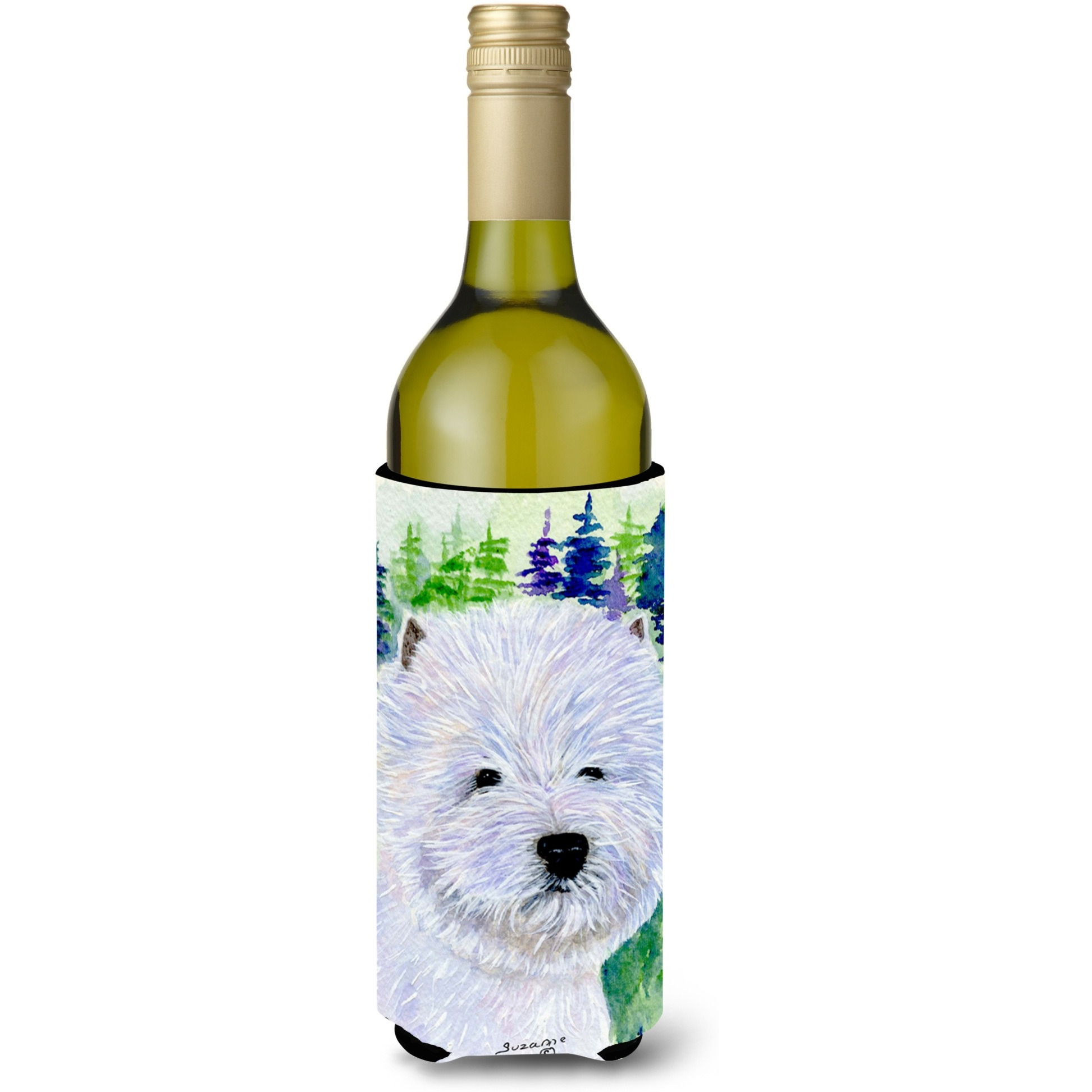 Westie Wine Bottle Beverage Insulator Beverage Insulator Hugger SS8002LITERK