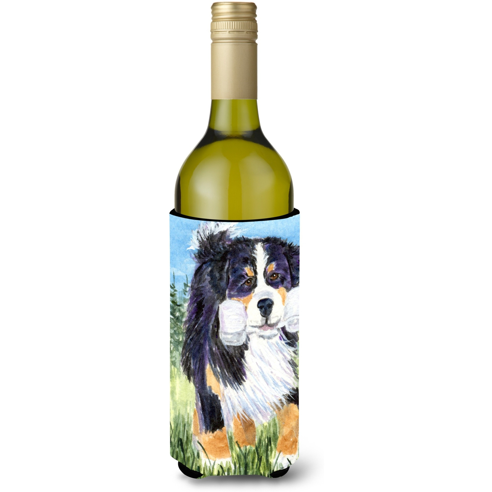 Bernese Mountain Dog Wine Bottle Beverage Insulator Beverage Insulator Hugger SS8860LITERK