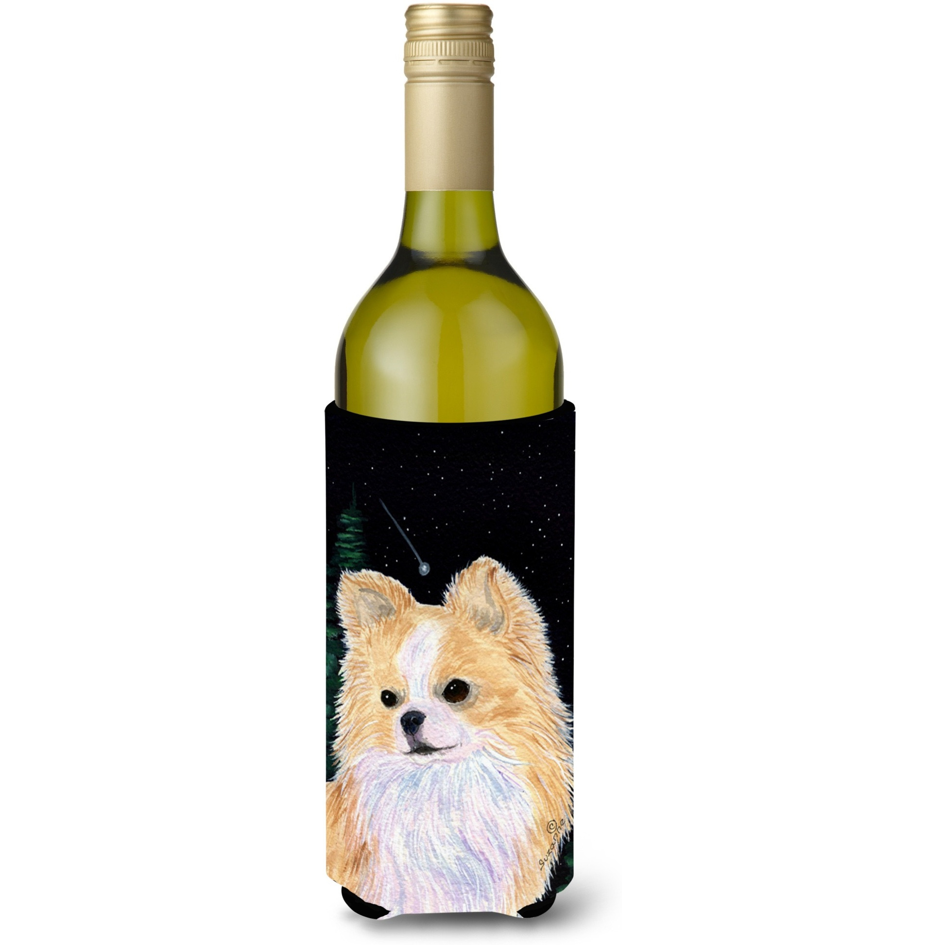 Starry Night Chihuahua Wine Bottle Beverage Insulator Beverage Insulator Hugger