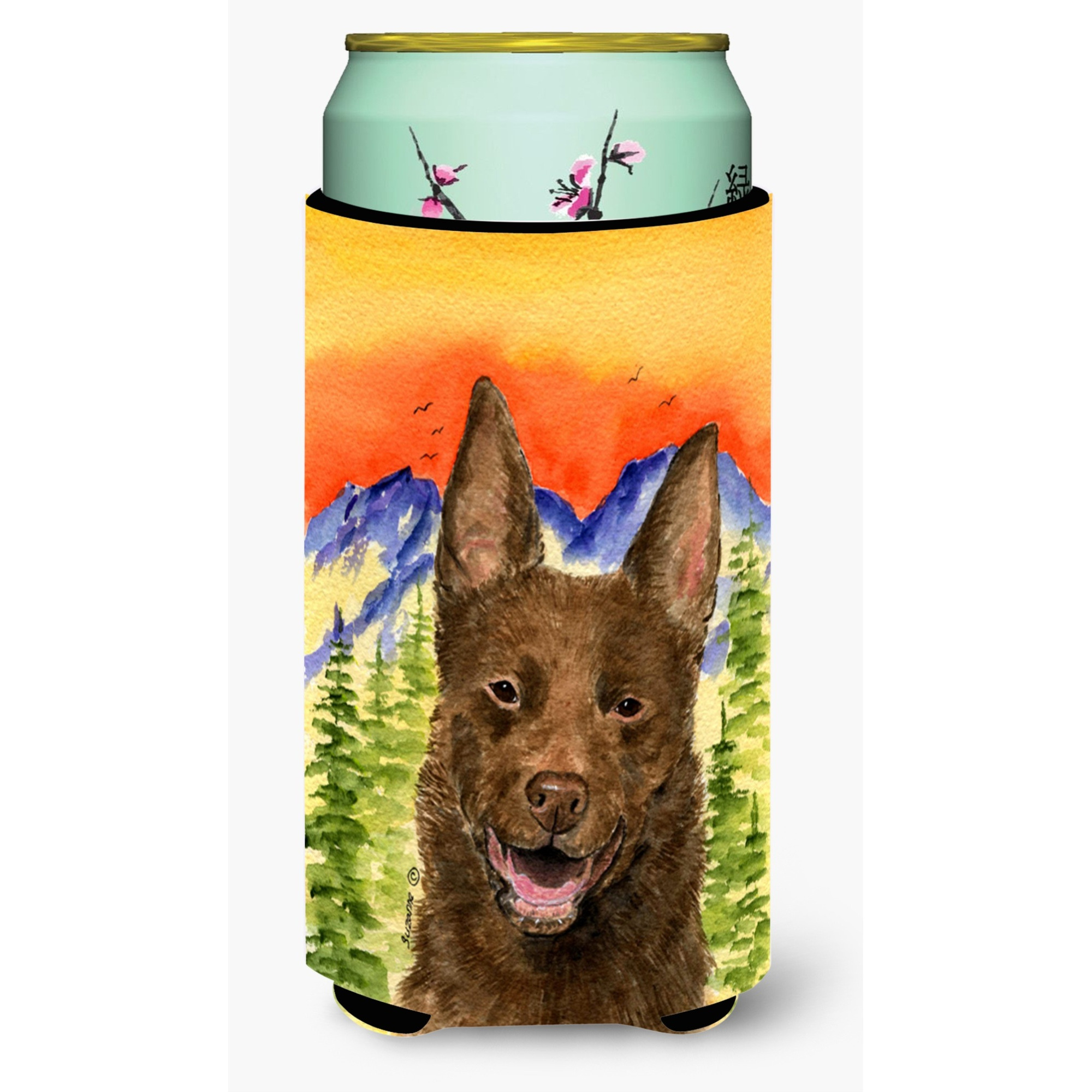 Australian Kelpie  Tall Boy Beverage Insulator Beverage Insulator Hugger