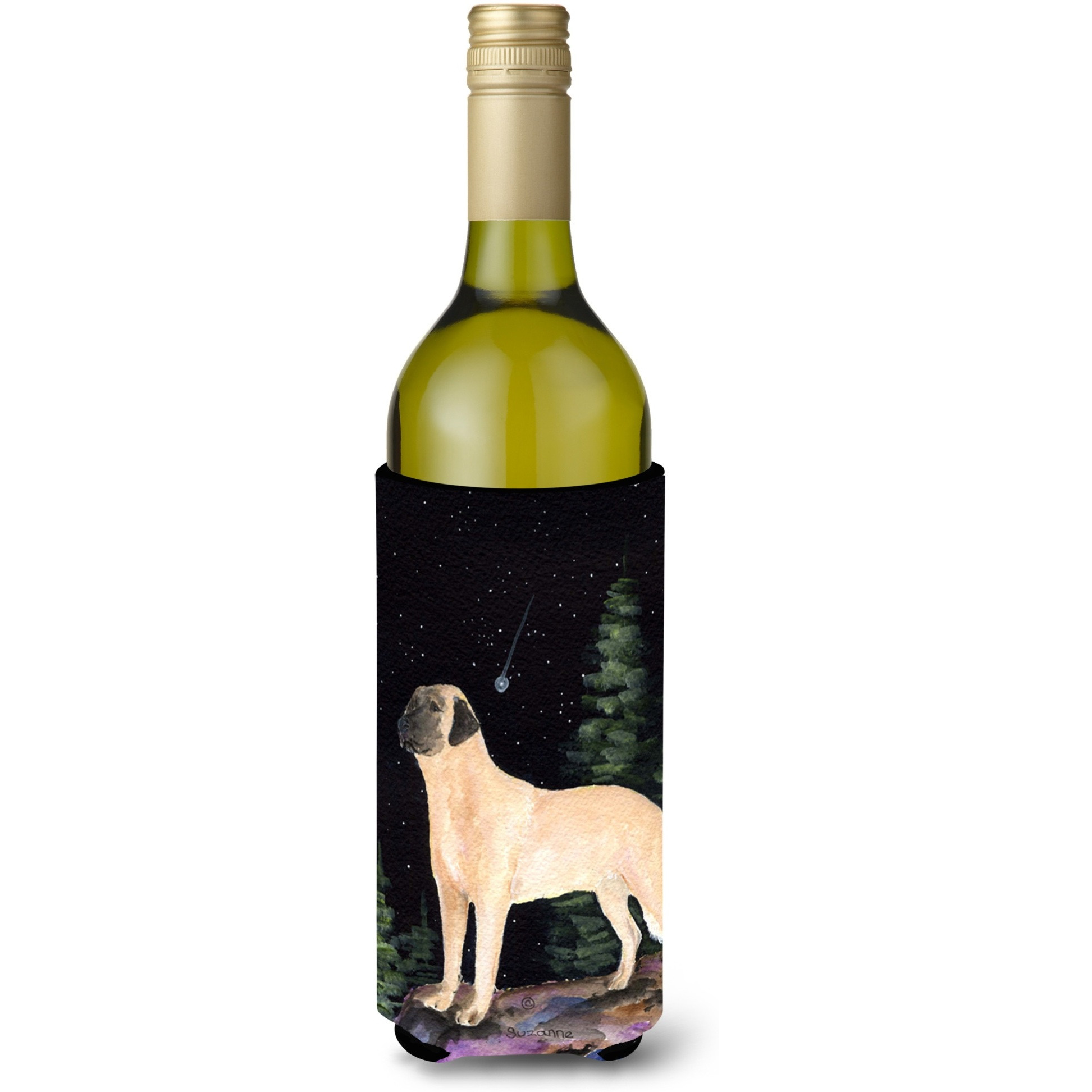 Starry Night Anatolian Shepherd Wine Bottle Beverage Insulator Beverage Insulator Hugger