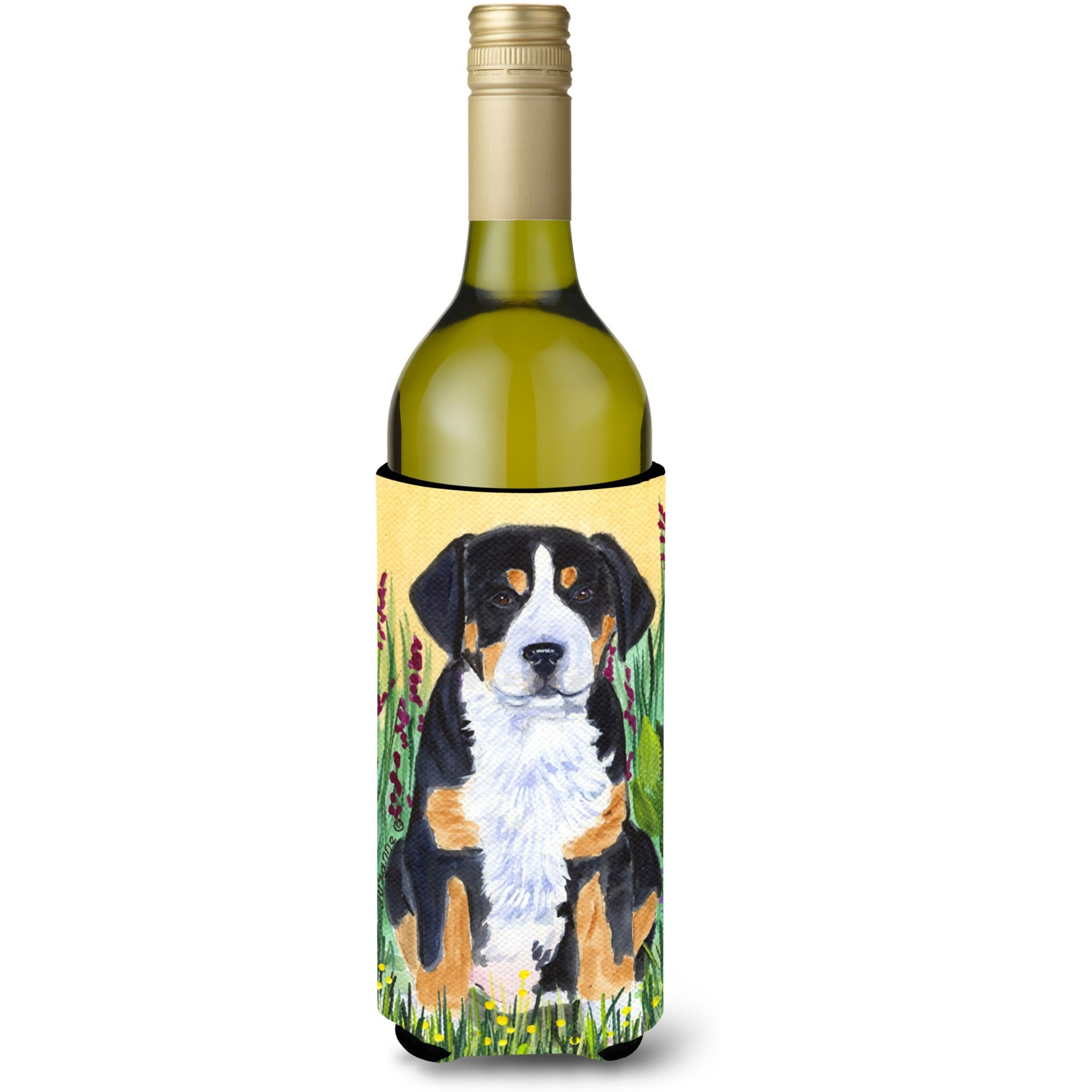 Greater Swiss Mountain Dog Wine Bottle Beverage Insulator Beverage Insulator Hugger