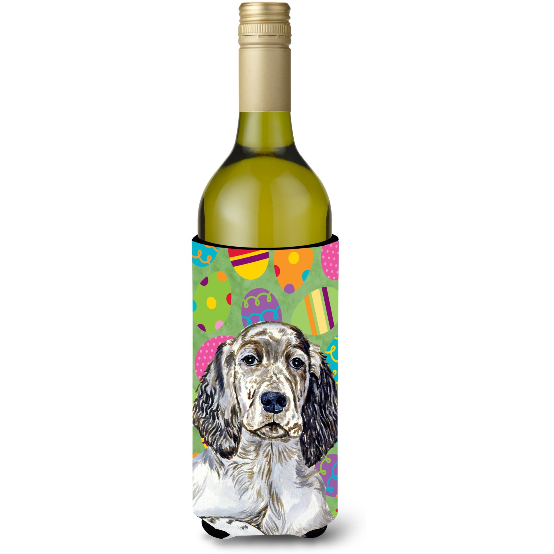 English Setter Easter Eggtravaganza Wine Bottle Beverage Insulator Beverage Insulator Hugger