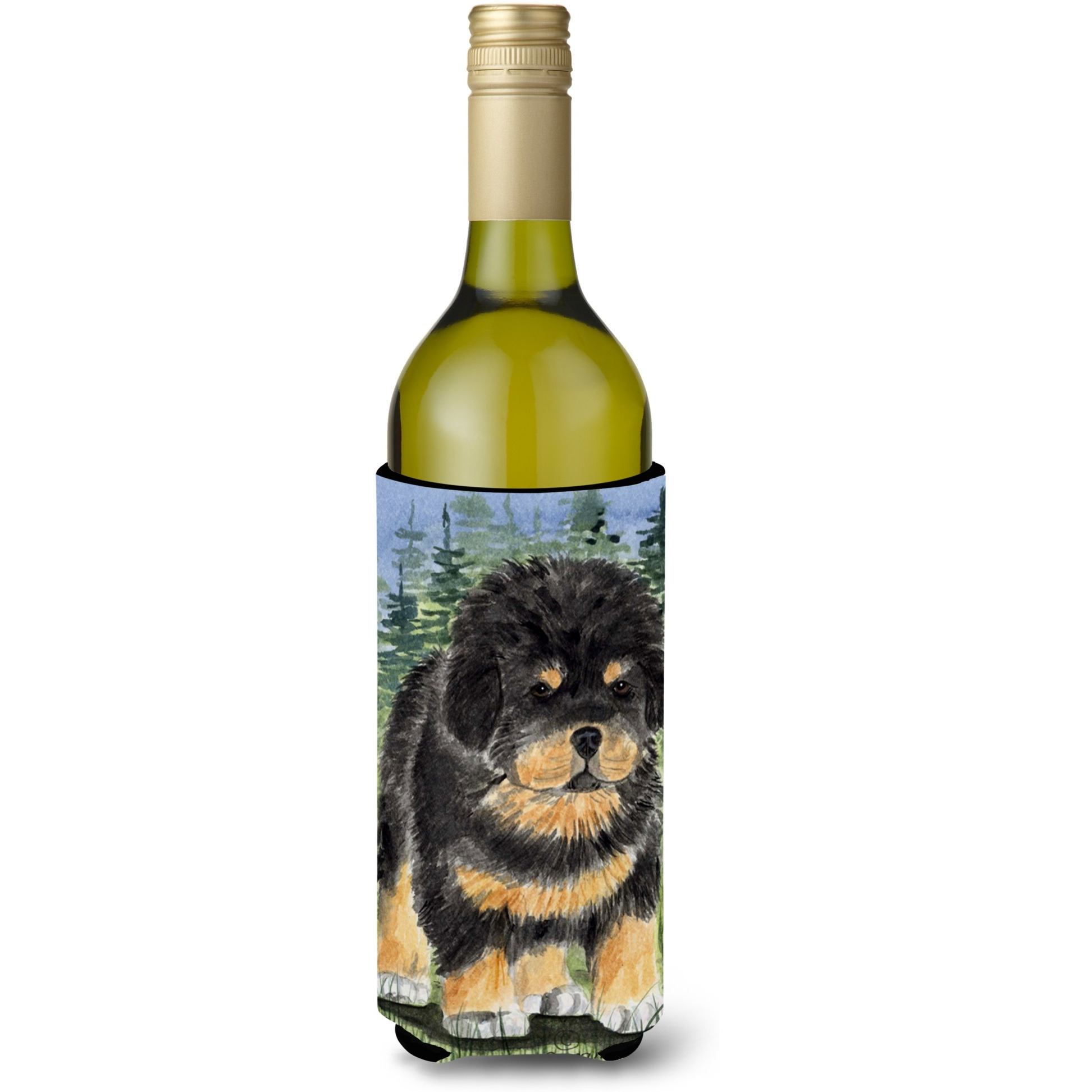 Tibetan Mastiff Wine Bottle Beverage Insulator Beverage Insulator Hugger SS8031LITERK