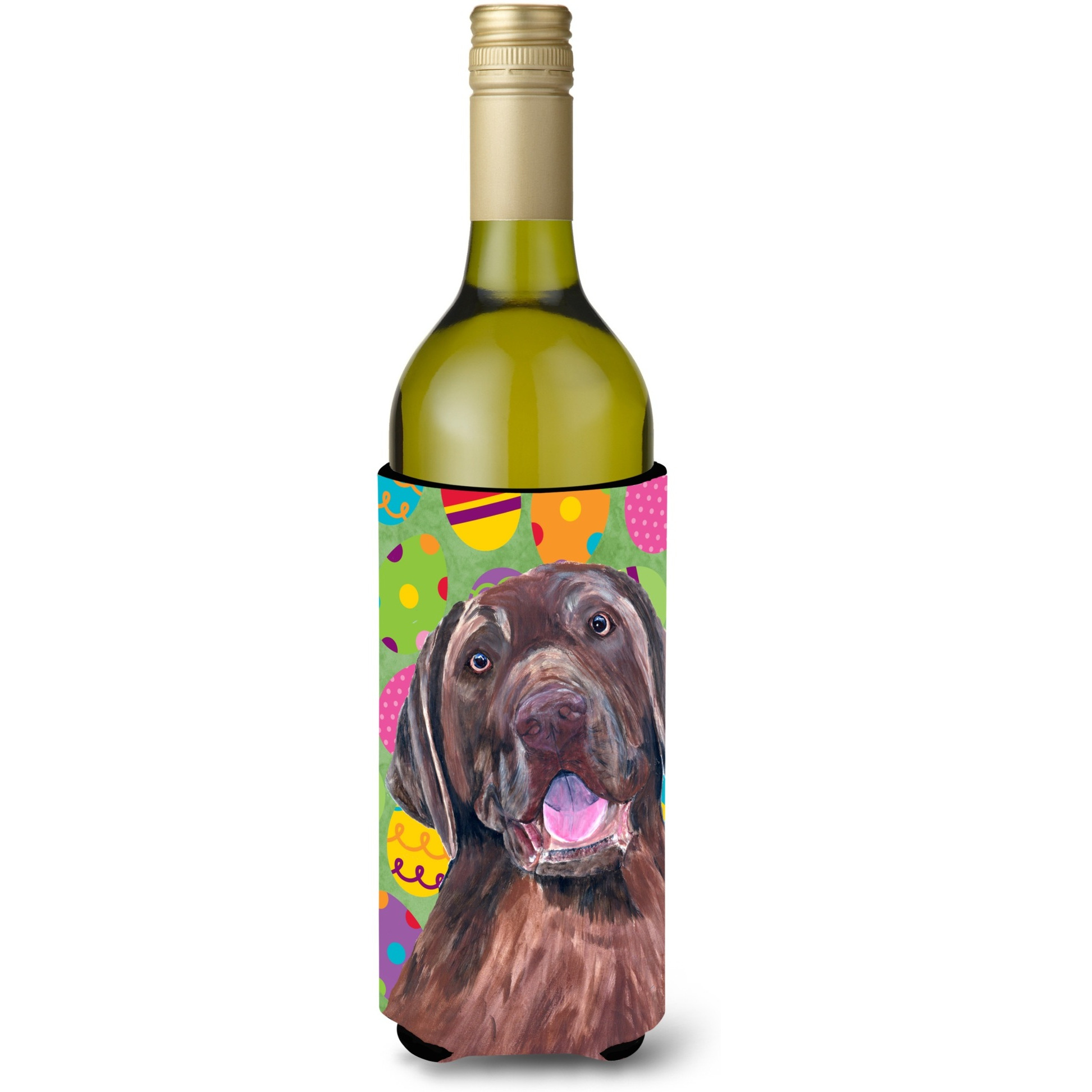 Labrador Easter Eggtravaganza Wine Bottle Beverage Insulator Beverage Insulator Hugger SC9464LITERK