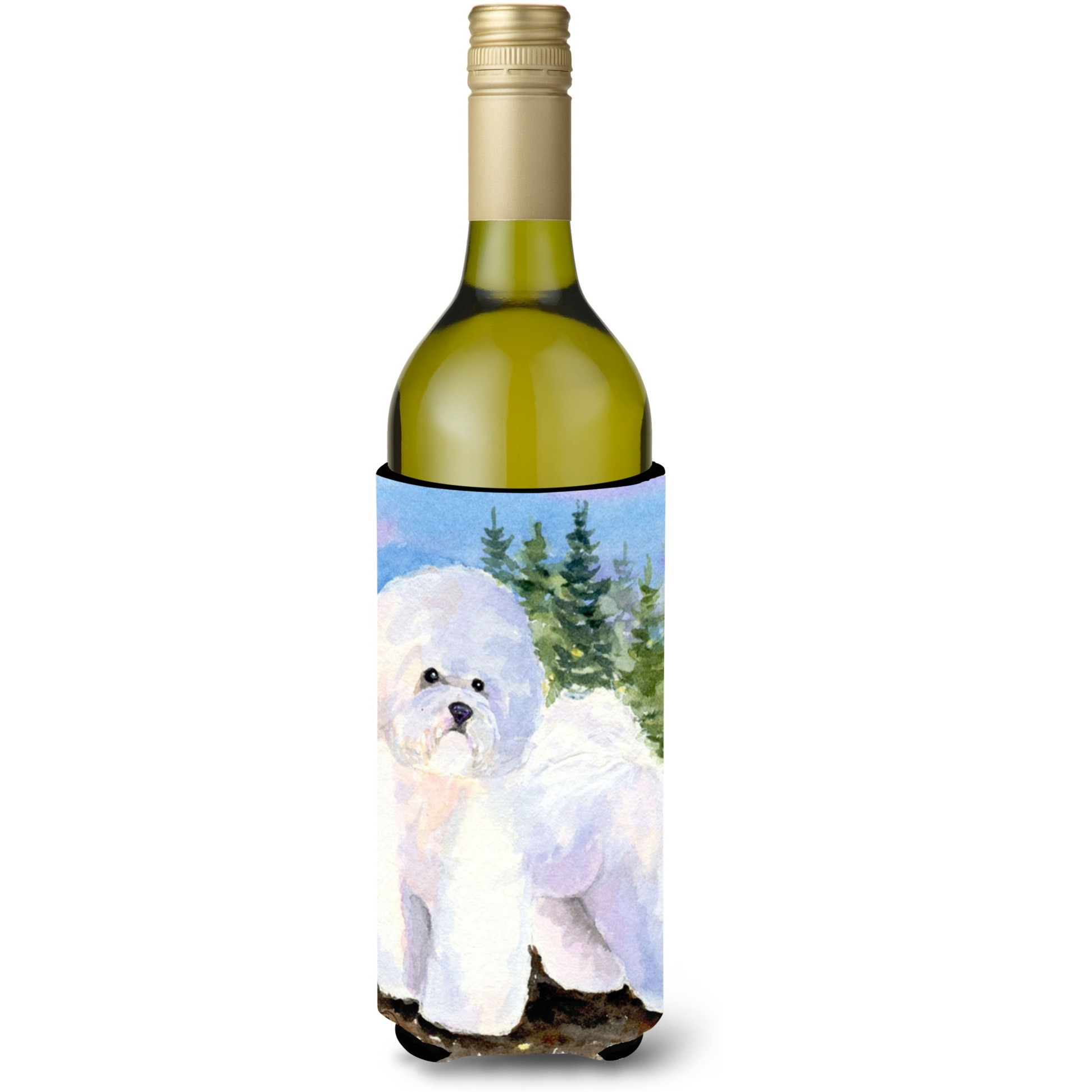 Bichon Frise Wine Bottle Beverage Insulator Beverage Insulator Hugger SS8916LITERK