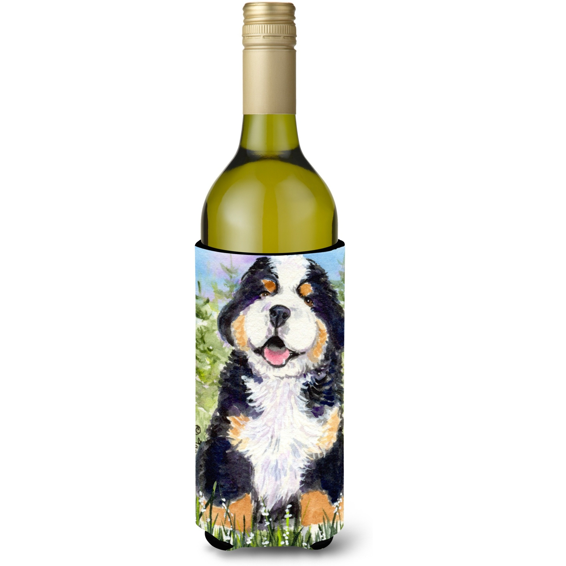 Bernese Mountain Dog Wine Bottle Beverage Insulator Beverage Insulator Hugger SS8750LITERK
