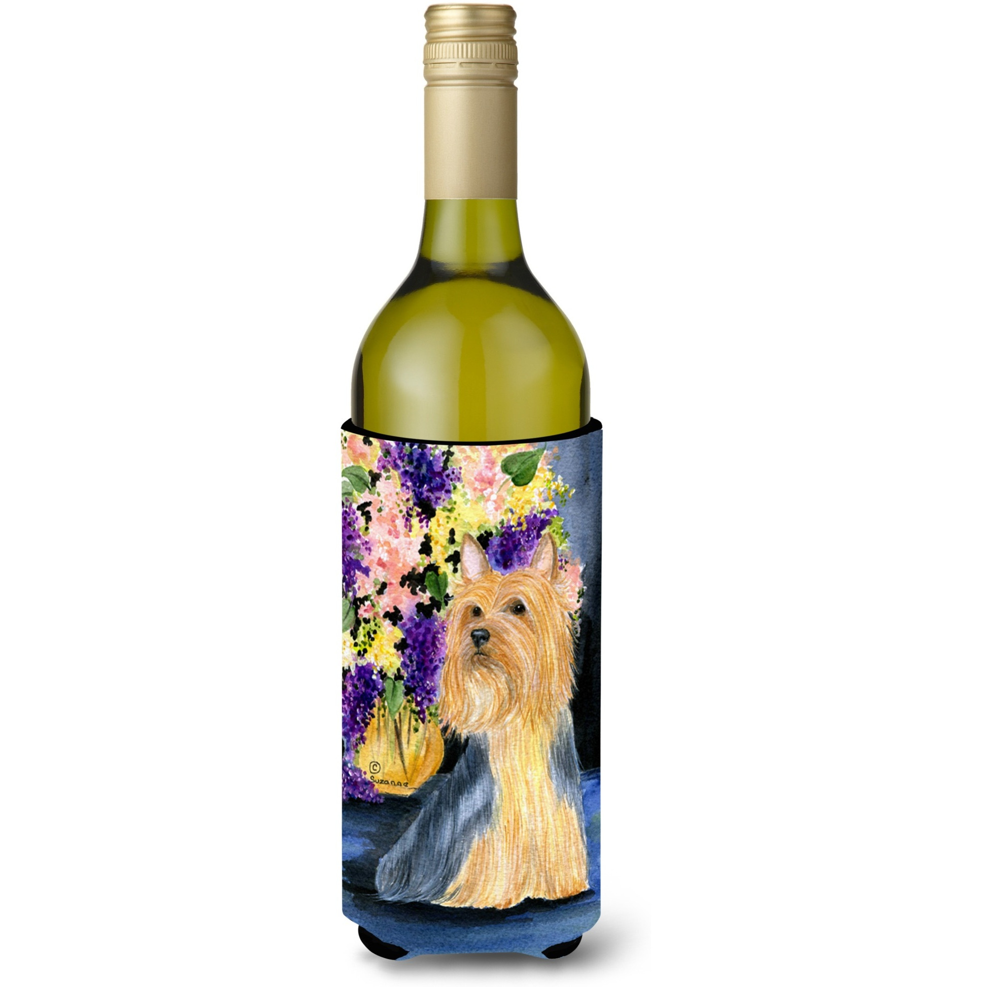 Silky Terrier Wine Bottle Beverage Insulator Beverage Insulator Hugger SS8293LITERK