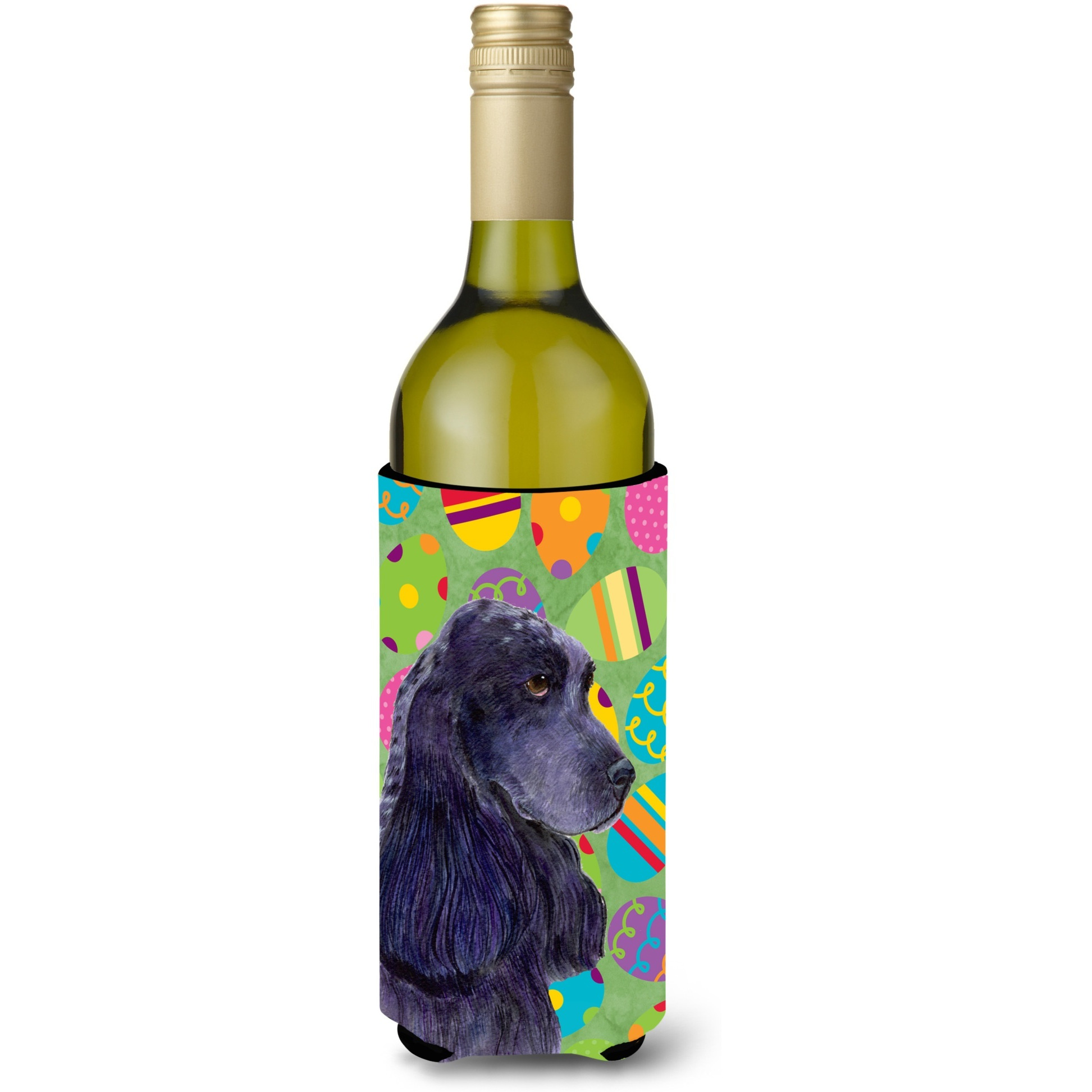 Cocker Spaniel Easter Eggtravaganza Wine Bottle Beverage Insulator Beverage Insulator Hugger