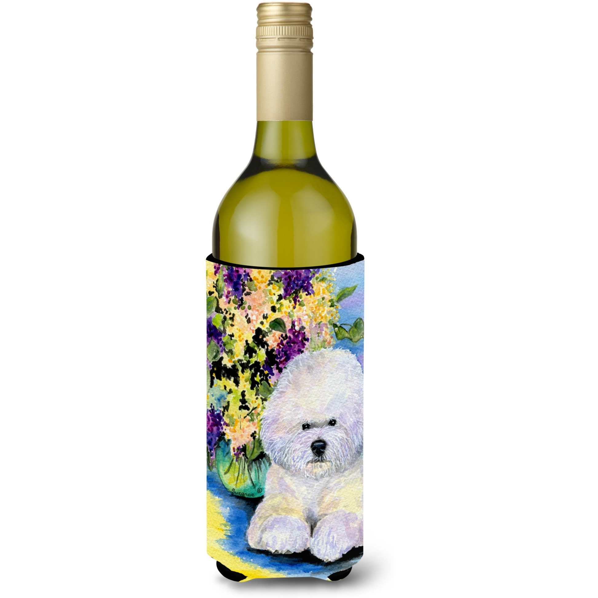 Bichon Frise Wine Bottle Beverage Insulator Beverage Insulator Hugger SS8295LITERK