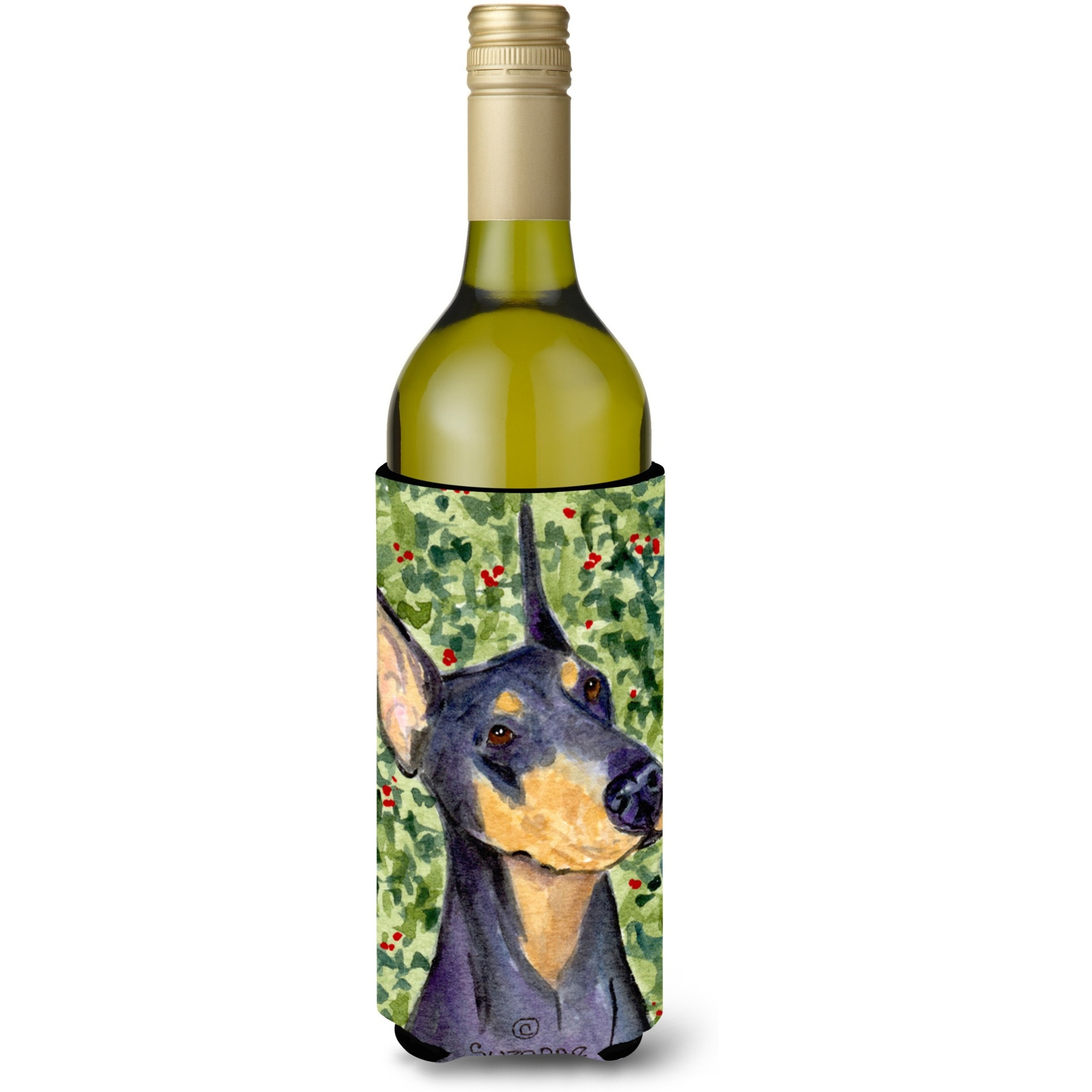 Doberman Wine Bottle Beverage Insulator Beverage Insulator Hugger SS8812LITERK