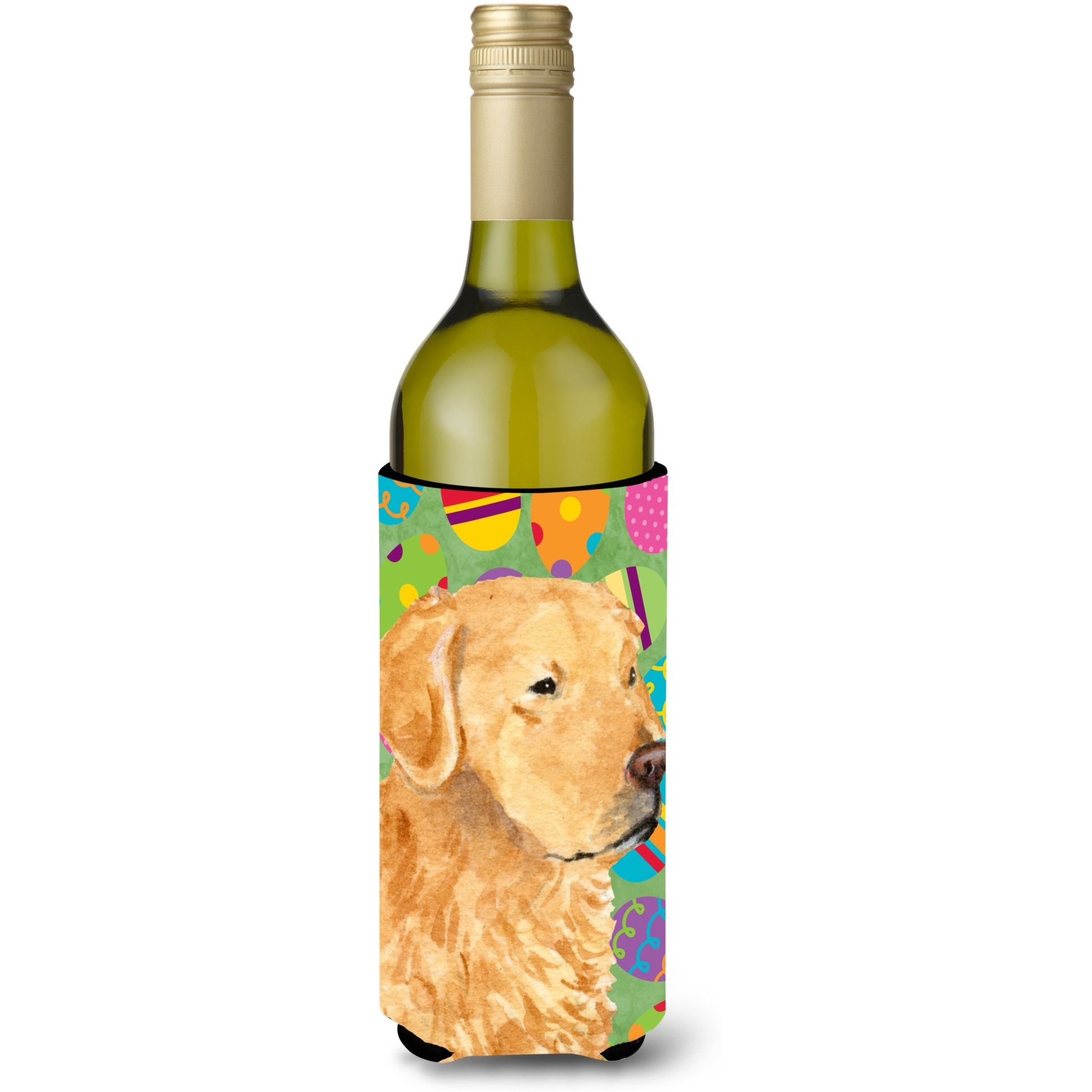 Golden Retriever Easter Eggtravaganza Wine Bottle Beverage Insulator Beverage Insulator Hugger