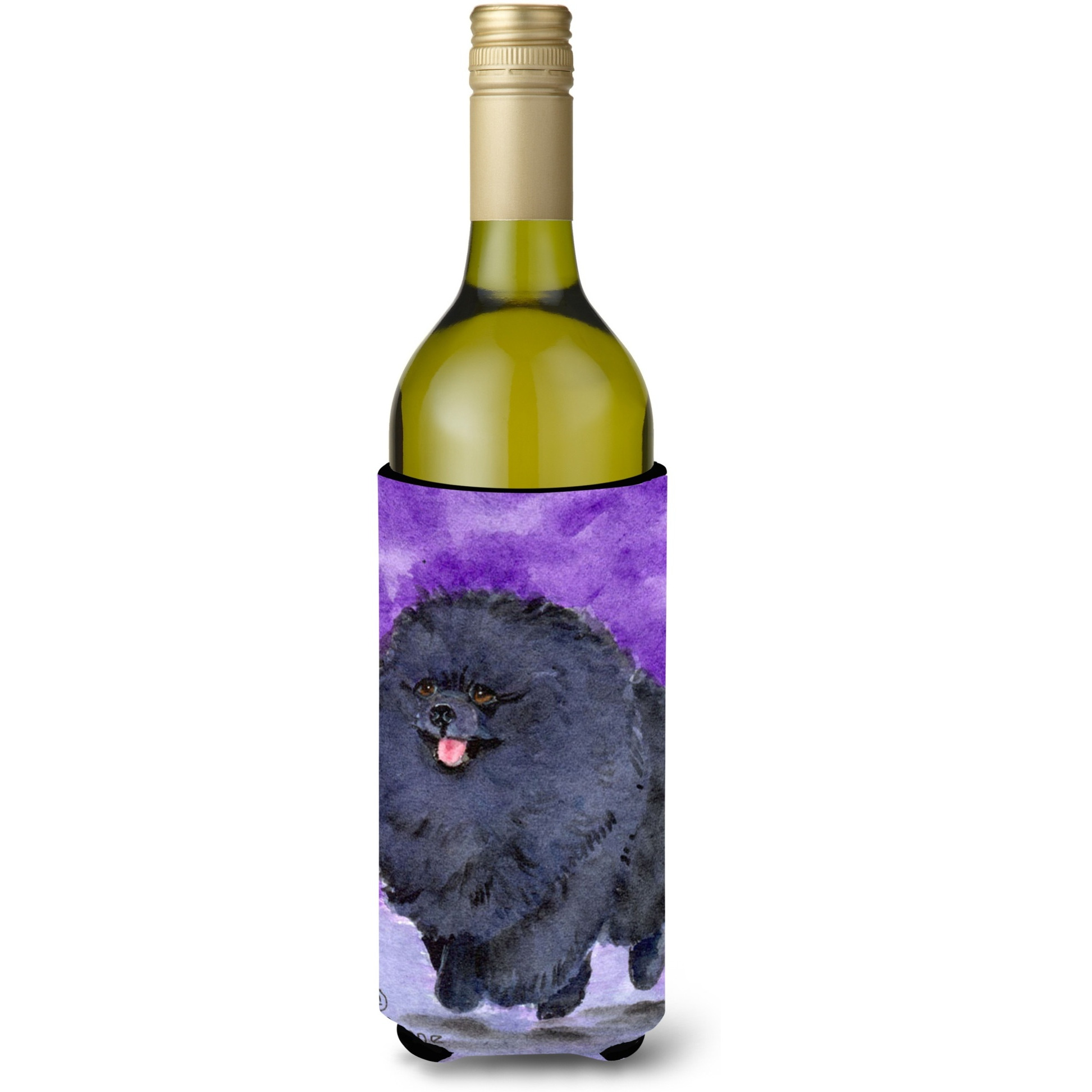 Pomeranian Wine Bottle Beverage Insulator Beverage Insulator Hugger SS8686LITERK