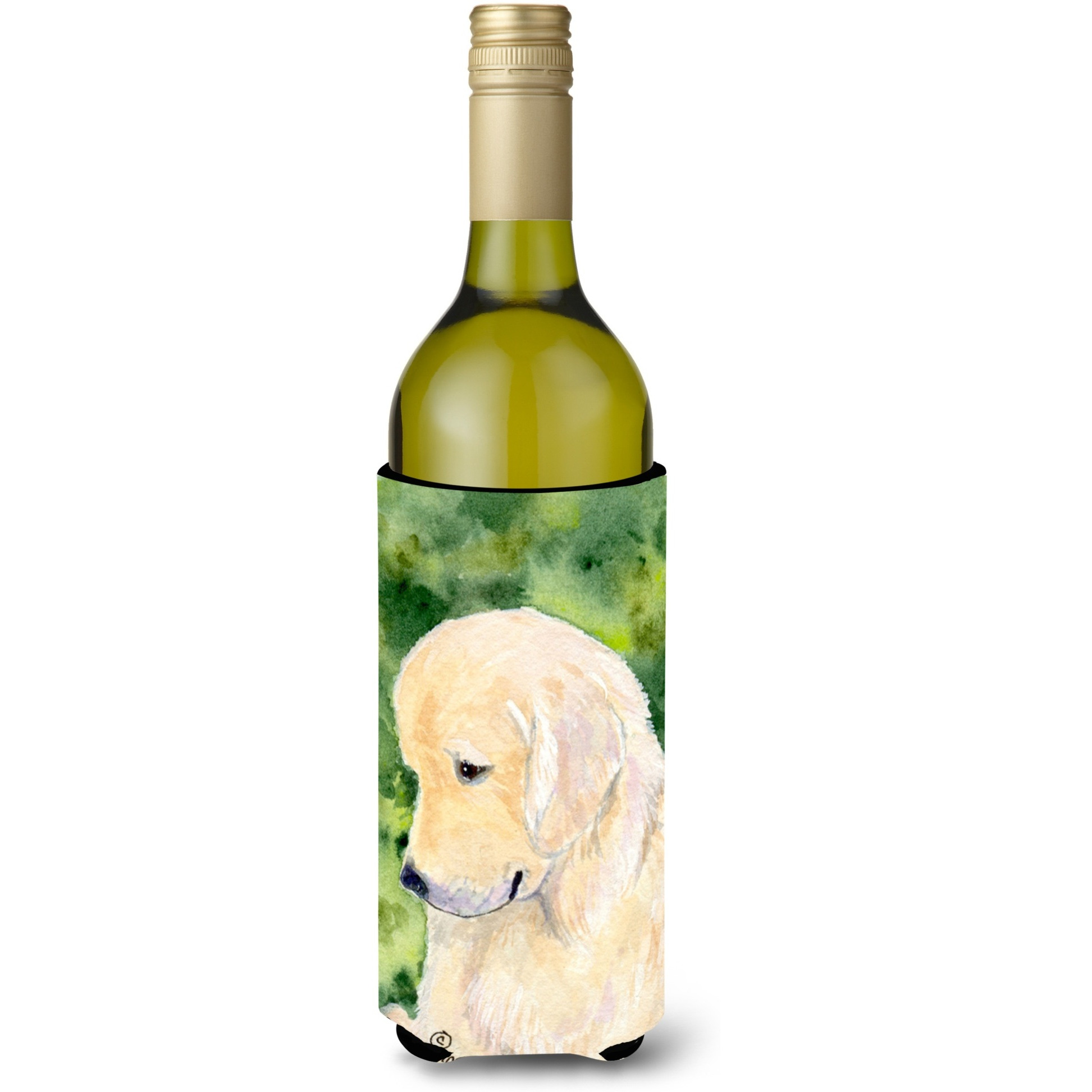 Golden Retriever Wine Bottle Beverage Insulator Beverage Insulator Hugger SS8757LITERK