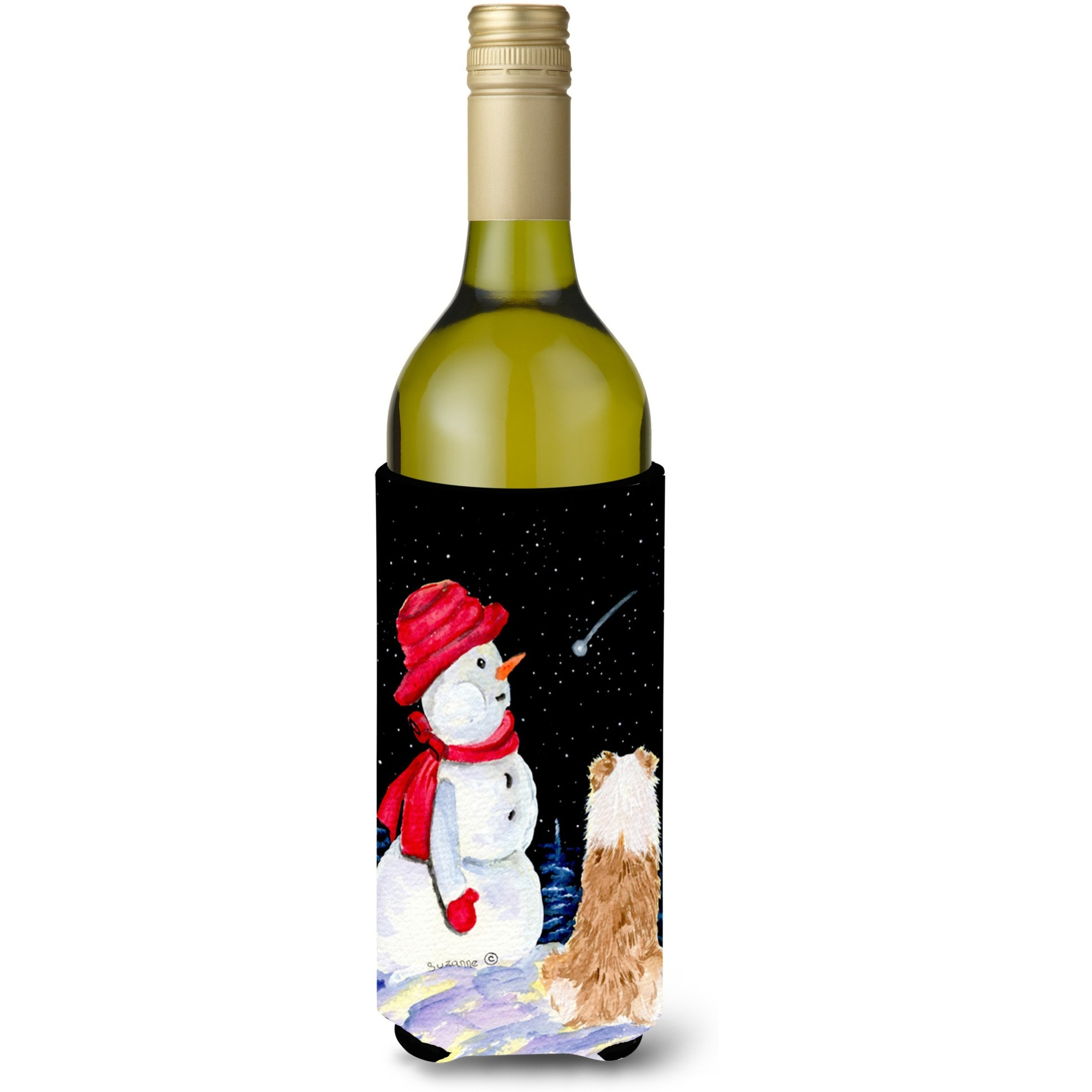 Australian Shepherd Wine Bottle Beverage Insulator Beverage Insulator Hugger SS8573LITERK