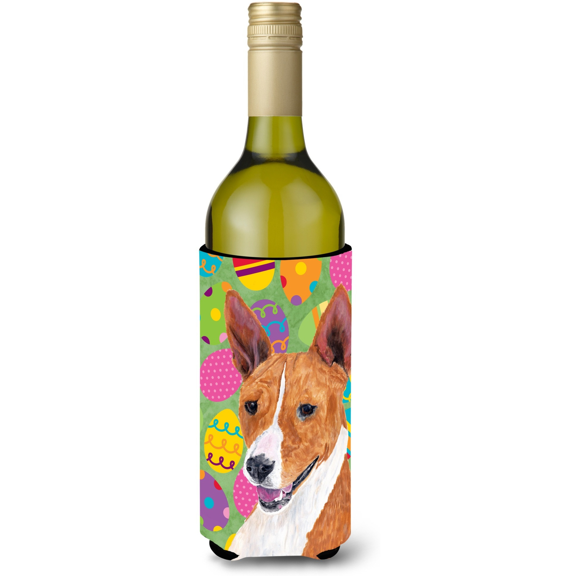 Basenji Easter Eggtravaganza Wine Bottle Beverage Insulator Beverage Insulator Hugger