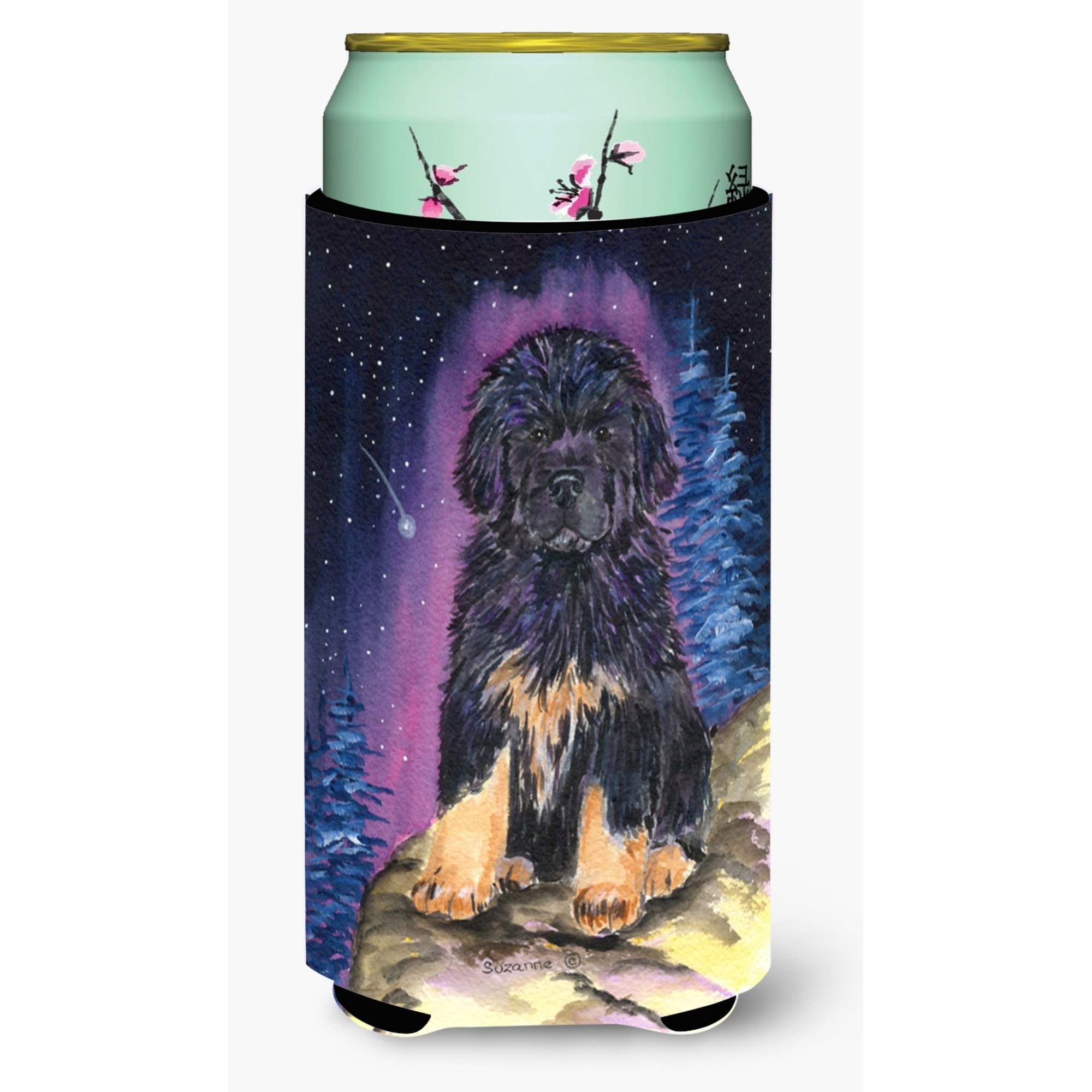 Starry Night Tibetan Mastiff  Tall Boy Beverage Insulator Beverage Insulator Hugger